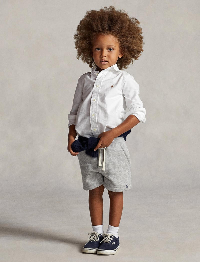 Ralph Lauren Kids - OXFORD-LS BD-TP-SHT - långärmade skjortor - white - 4
