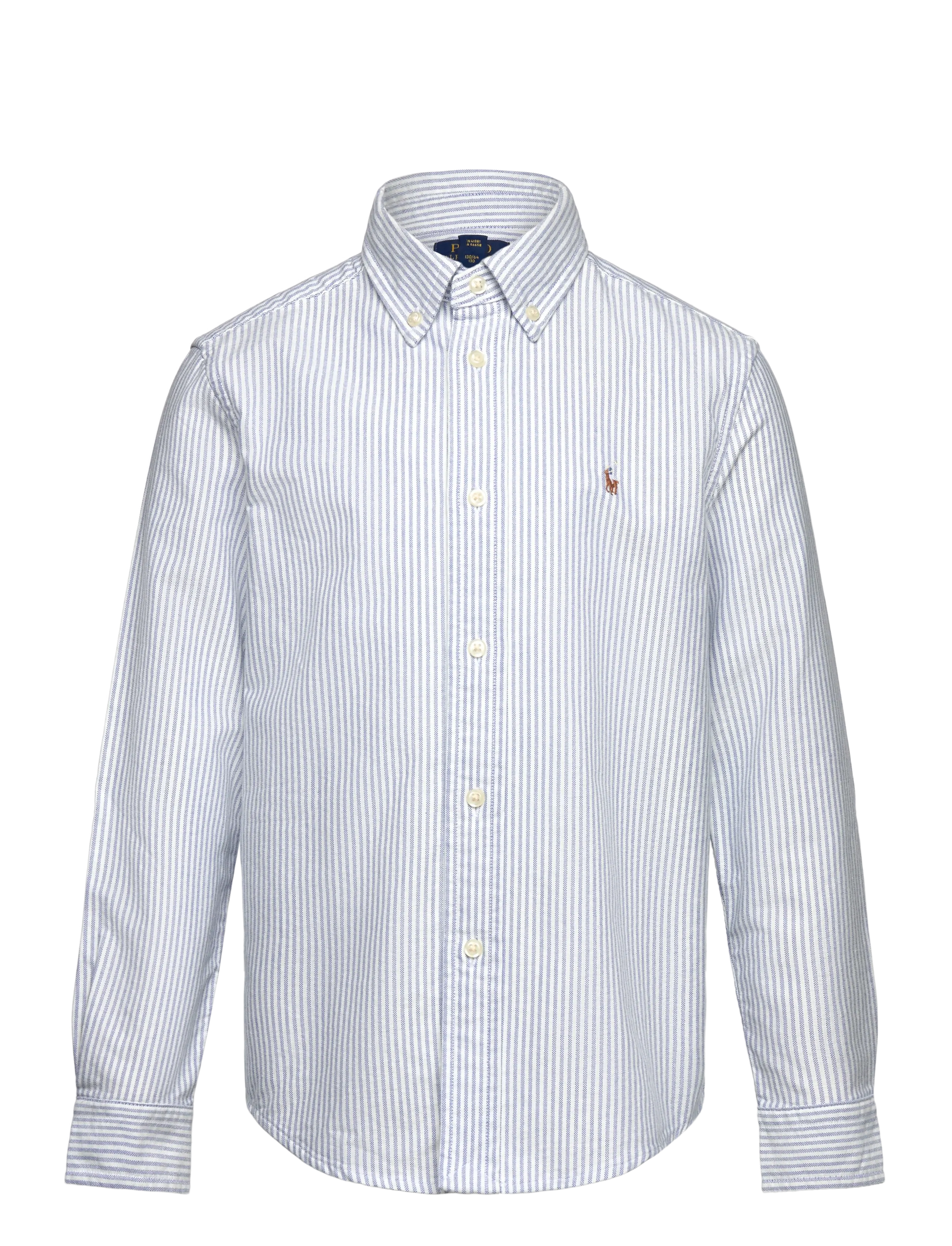 Ralph Lauren Kids Striped Cotton Oxford Shirt - Skjorter - LT BLUE STRIPE / blue