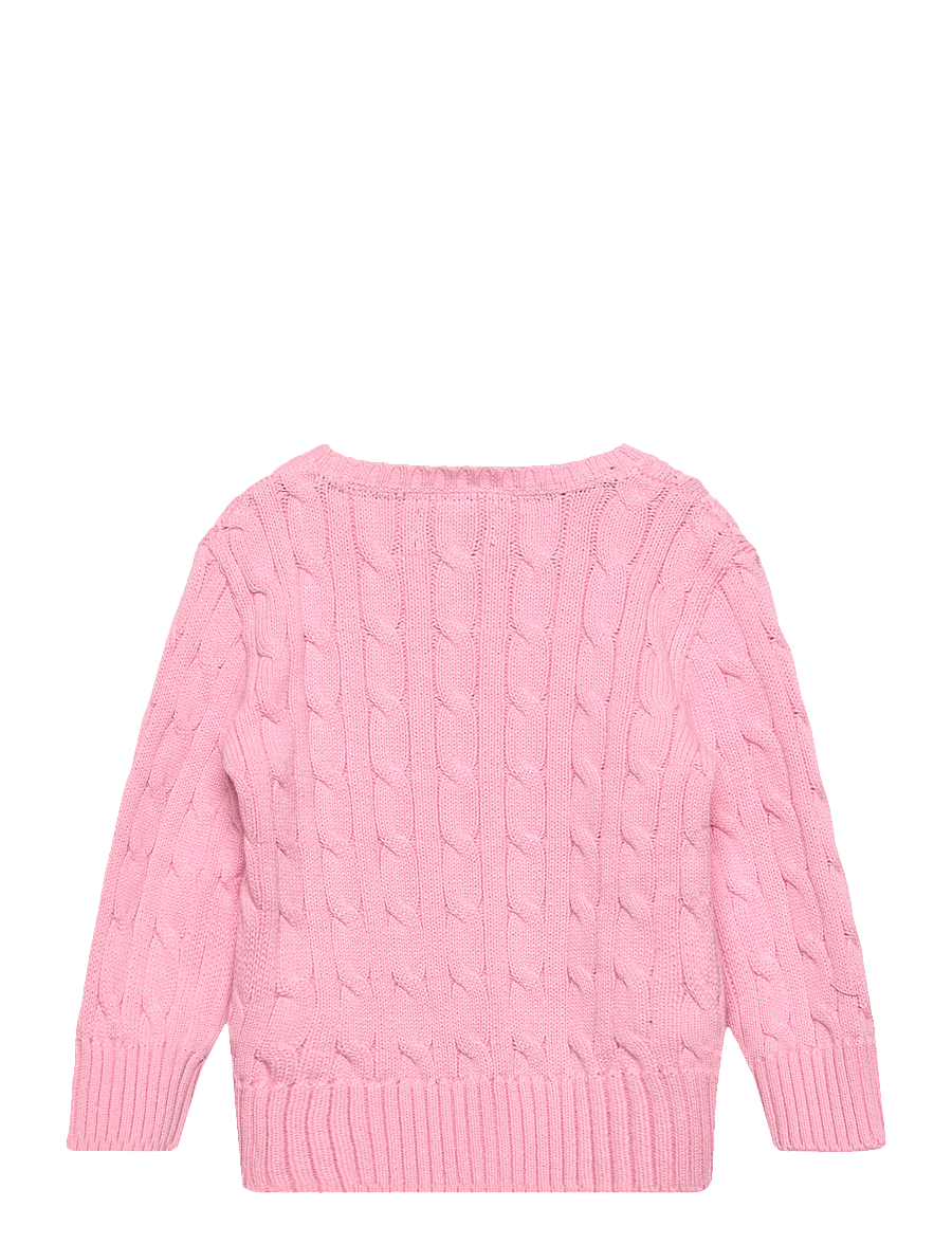 Ralph Lauren Kids - COMBED COTTON-LS CABLE CN-TP-SWT - pullover - carmel pink/navy - 1