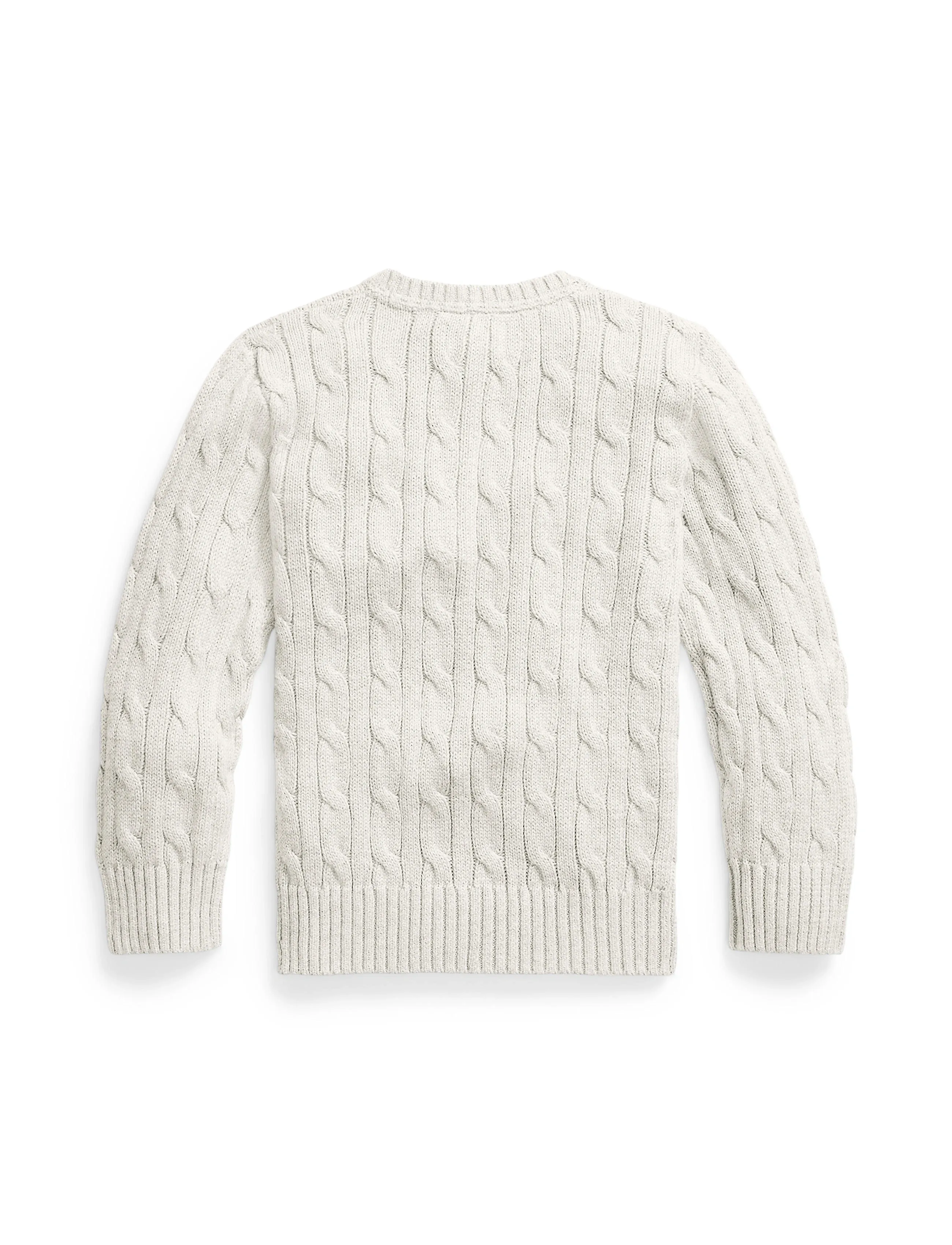 Ralph Lauren Kids COMBED COTTON-LS CABLE CN-TP-SWT - Stickade tröjor - NEVIS / cream