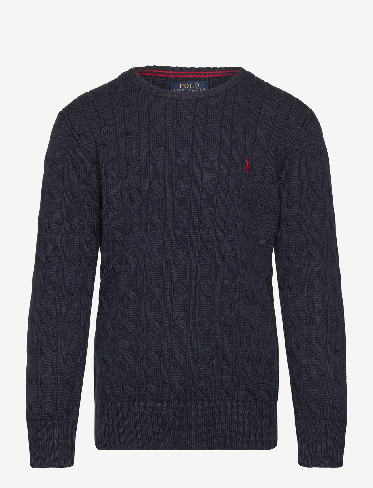 Ralph Lauren Kids - Cable-Knit Cotton Sweater - stickade tröjor - rl navy/c3807 - 1