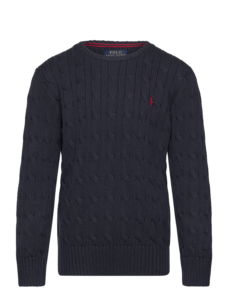 Ralph Lauren Kids - Cable-Knit Cotton Sweater - stickade tröjor - rl navy/c3807 - 1