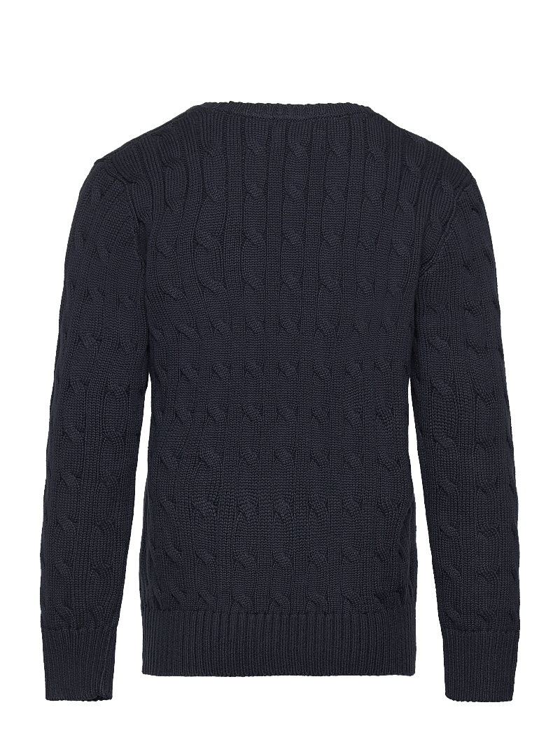 Ralph Lauren Kids - Cable-Knit Cotton Sweater - stickade tröjor - rl navy/c3807 - 2