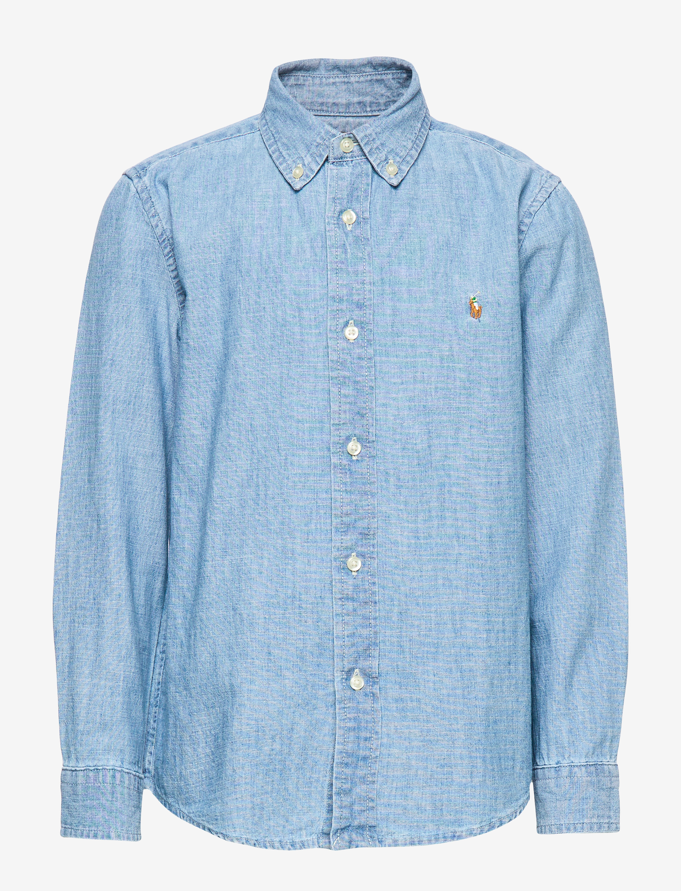 Ralph Lauren Kids Cotton Chambray Shirt - 4 for 3 - LT BLUE / blue