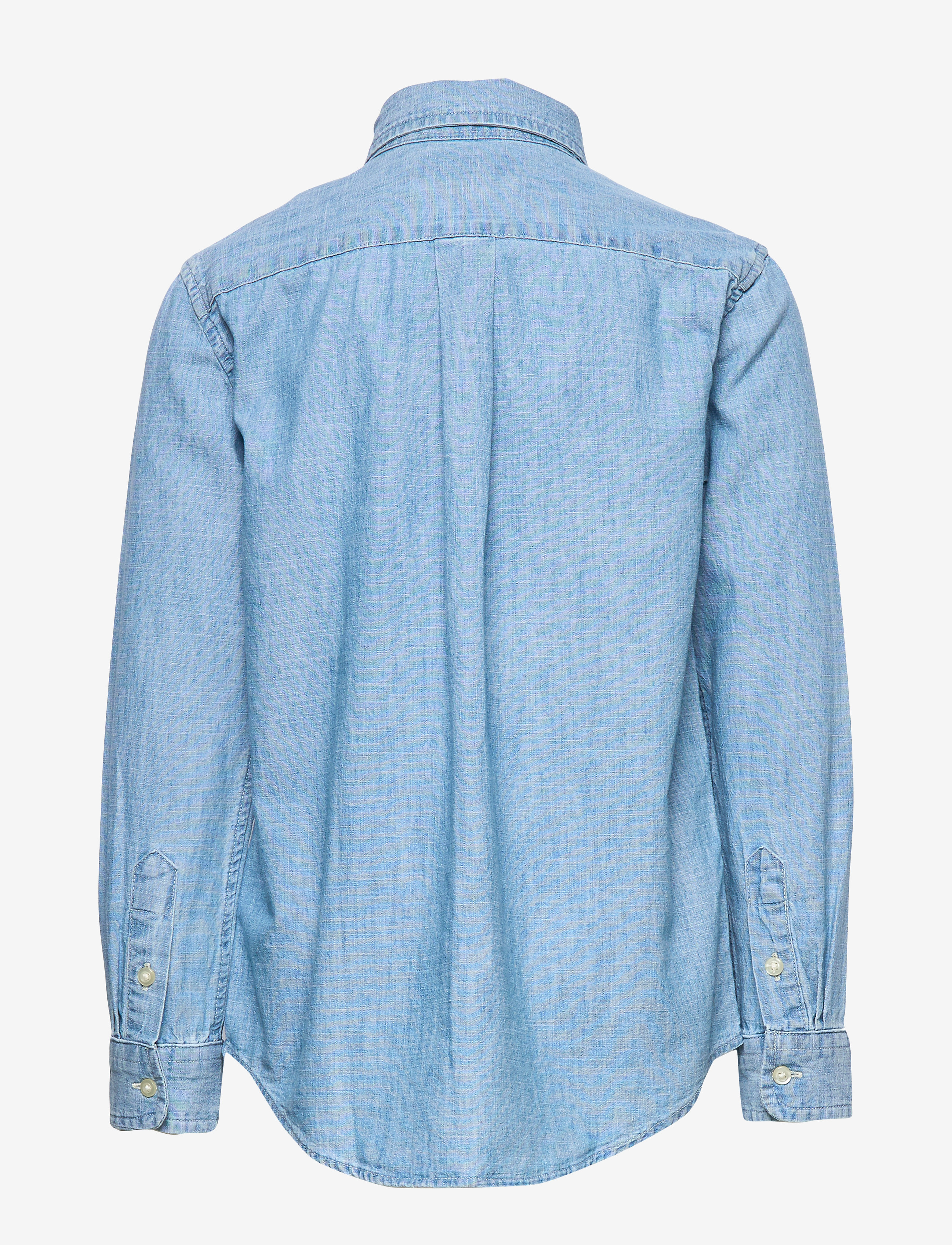 Ralph Lauren Kids - Cotton Chambray Shirt - skjorter - lt blue - 1