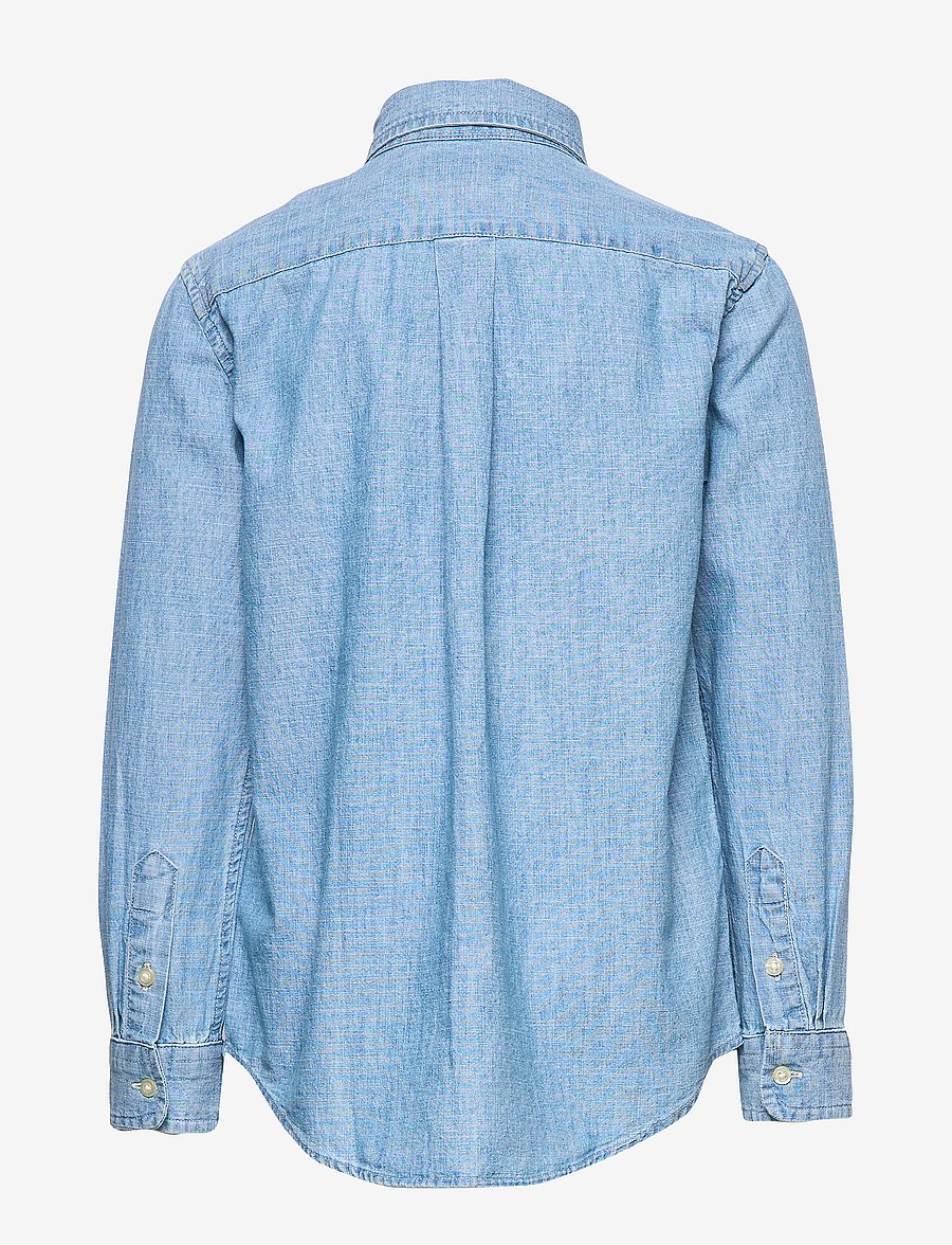 Ralph Lauren Kids - CHAMBRAY-LS BD-TP-SHT - langärmlige hemden - lt blue - 2