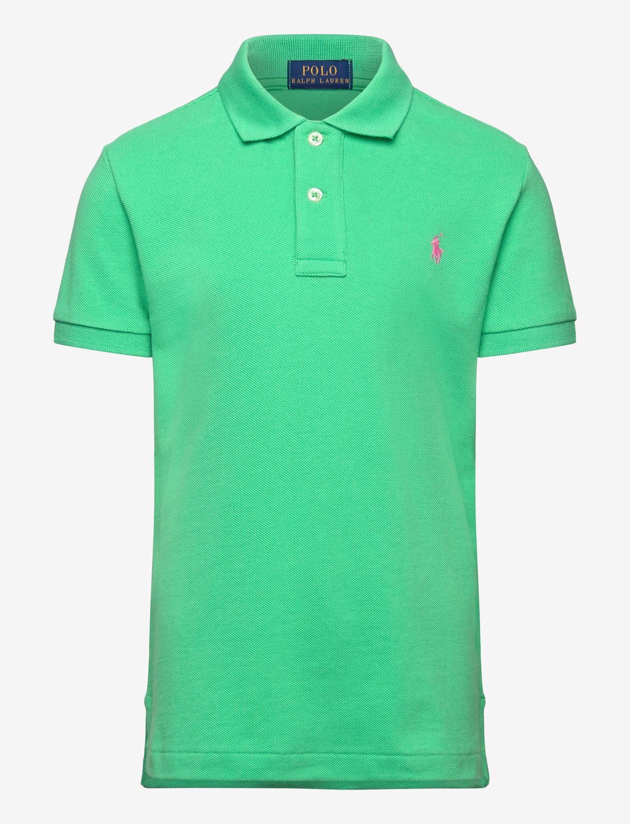 Ralph Lauren Kids - The Iconic Mesh Polo Shirt - poloshirts - plato green/c3664 - 0