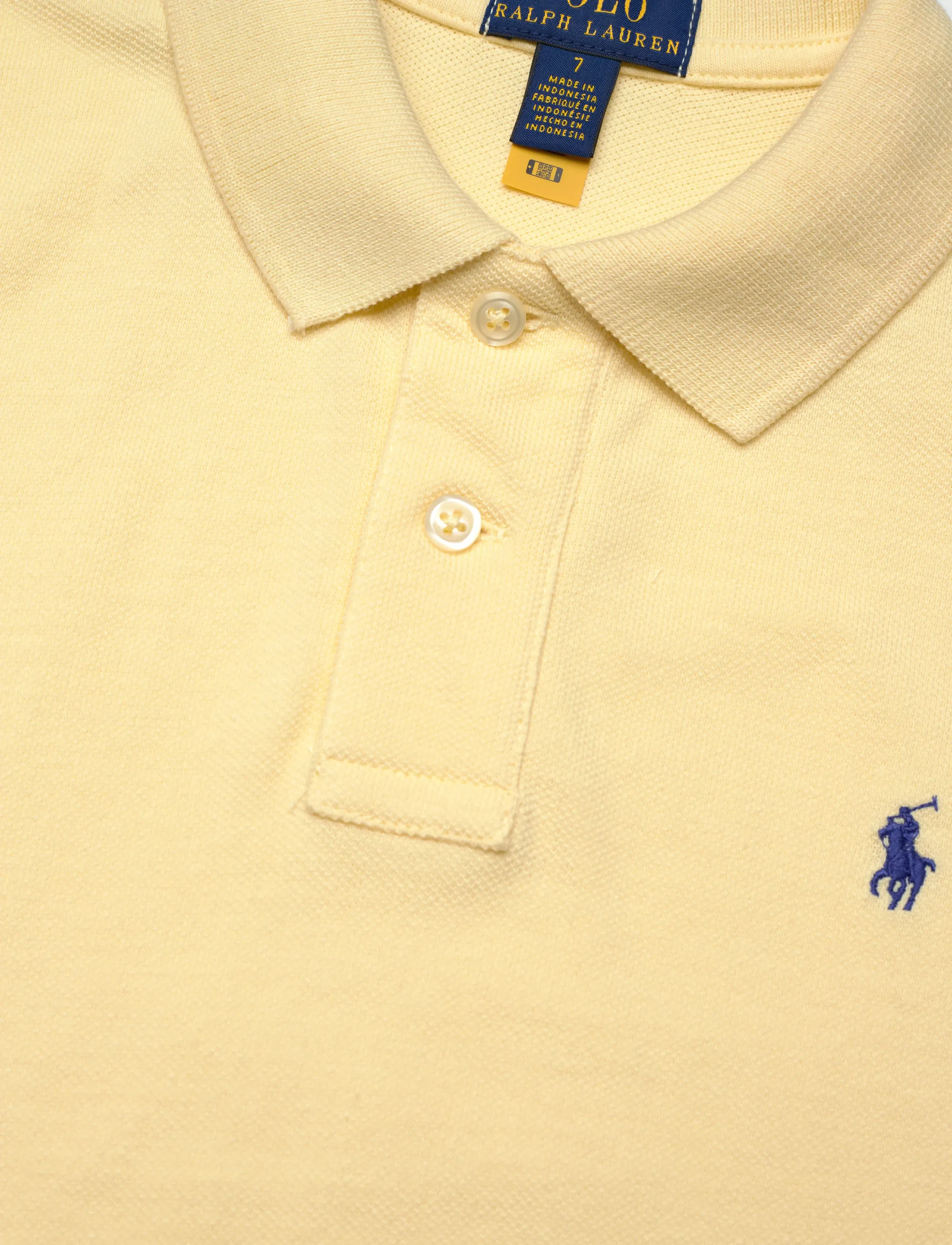 Ralph Lauren Kids - BASIC MESH-SS KC-TP-KNT - kortärmade pikéer - t-bird yellow/c73 - 2
