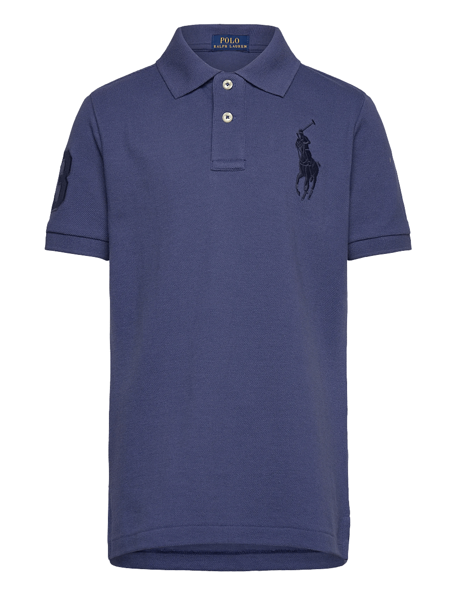 Ralph Lauren Kids - Big Pony Cotton Mesh Polo Shirt - kurzärmelig - light navy/c5935 - 1