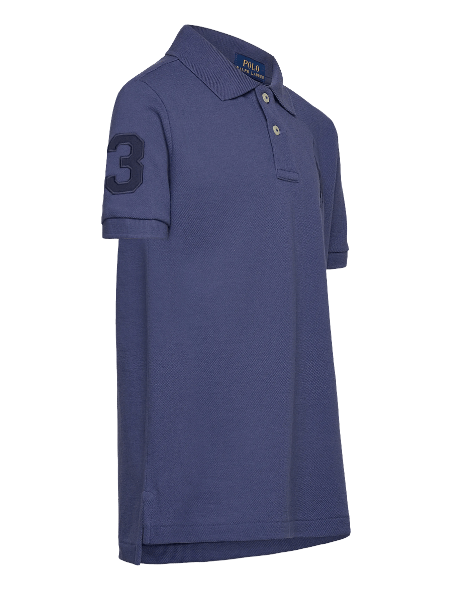 Ralph Lauren Kids - Big Pony Cotton Mesh Polo Shirt - kurzärmelig - light navy/c5935 - 3
