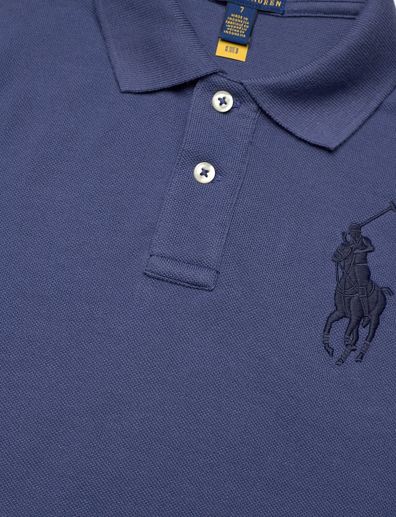 Ralph Lauren Kids - Big Pony Cotton Mesh Polo Shirt - lühikeste varrukatega polod - light navy/c5935 - 3