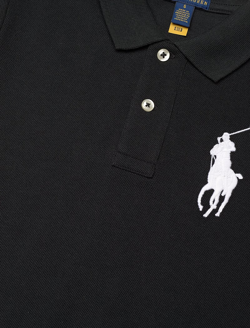 Ralph Lauren Kids - Big Pony Cotton Mesh Polo Shirt - short-sleeved polos - polo black/c1730 - 3