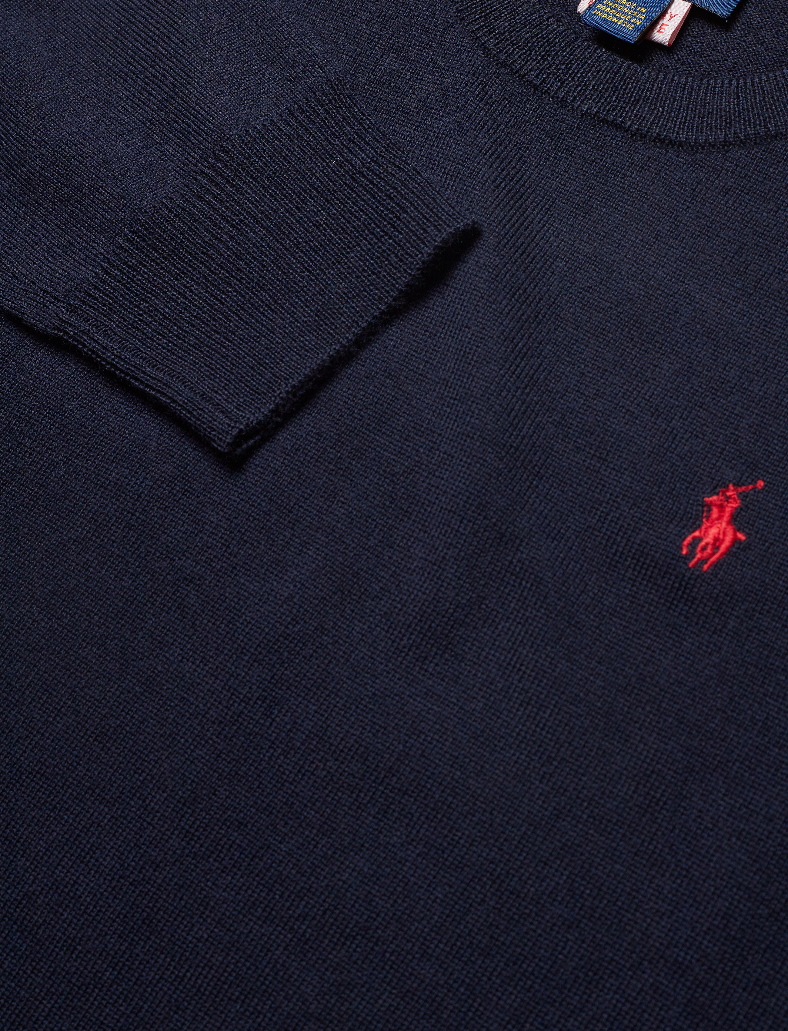 Ralph Lauren Kids - Merino Wool Crewneck Sweater - navy - 2