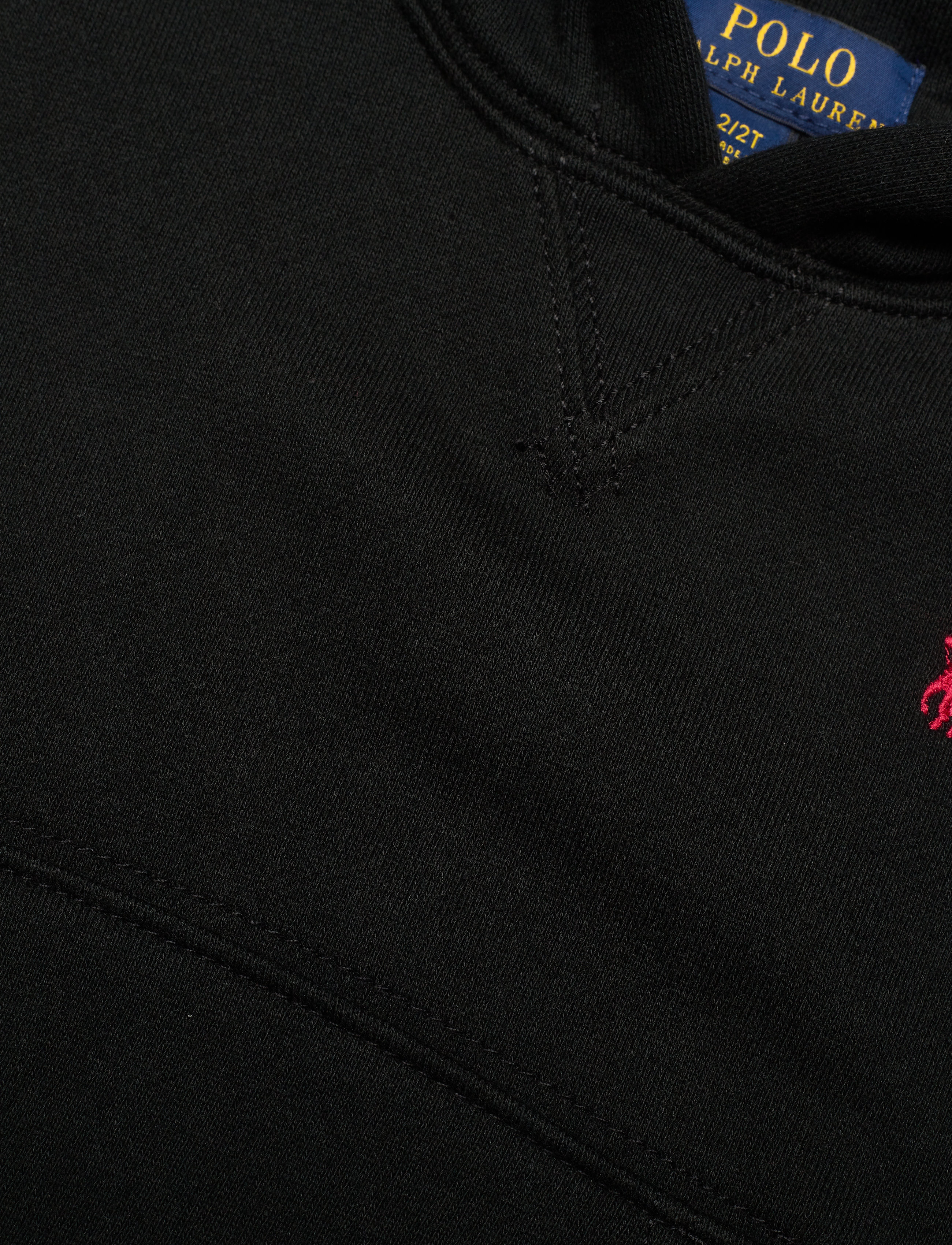 Ralph Lauren Kids - SEASONAL FLEECE-LS PO HOOD-TP-KNT - polo black - 2