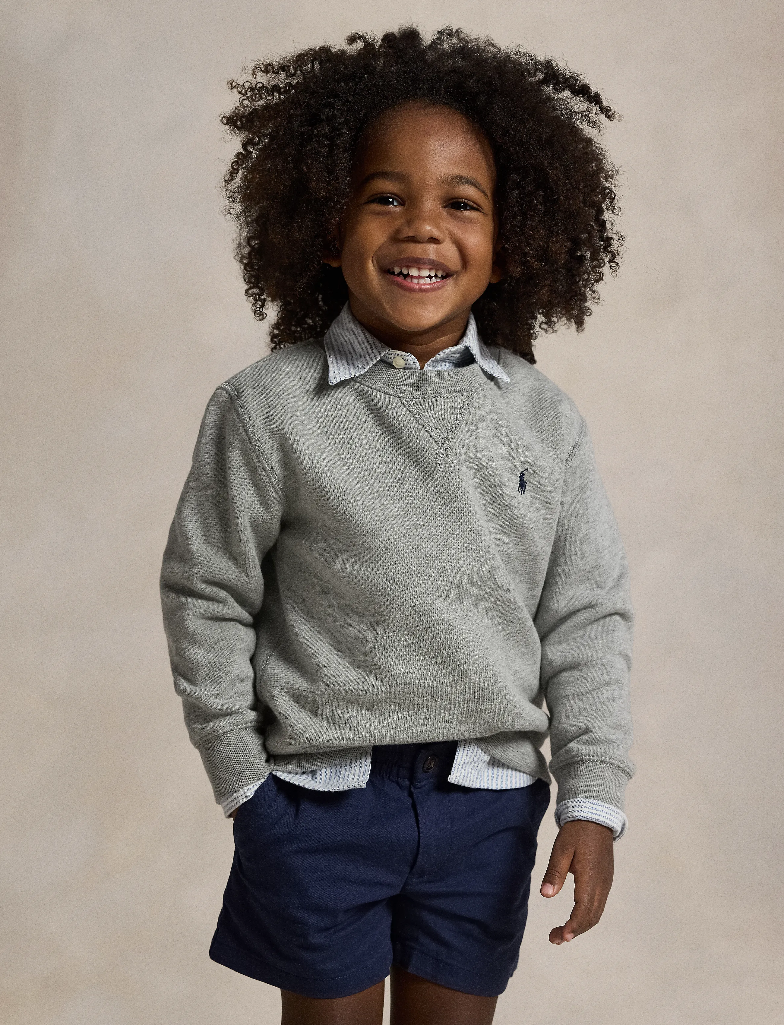 Ralph Lauren Kids - Fleece Sweatshirt - sweatshirts - dark sport heathe - 2