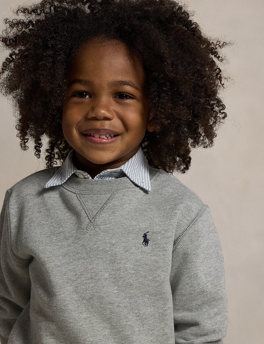 Ralph Lauren Kids - Fleece Sweatshirt - sweatshirts - dark sport heathe - 3