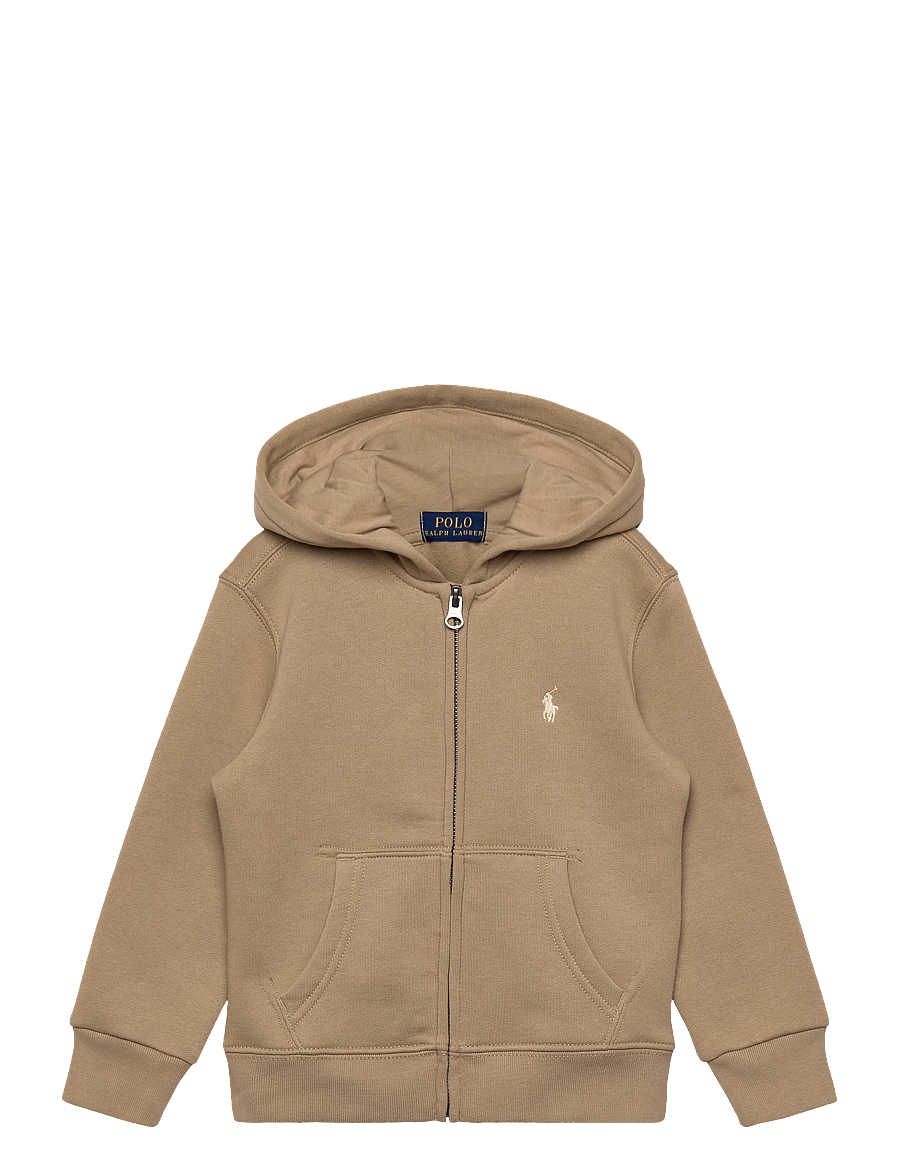 Ralph Lauren Kids - Fleece Full-Zip Hoodie - kapuzenpullover - classic khaki/c81 - 0