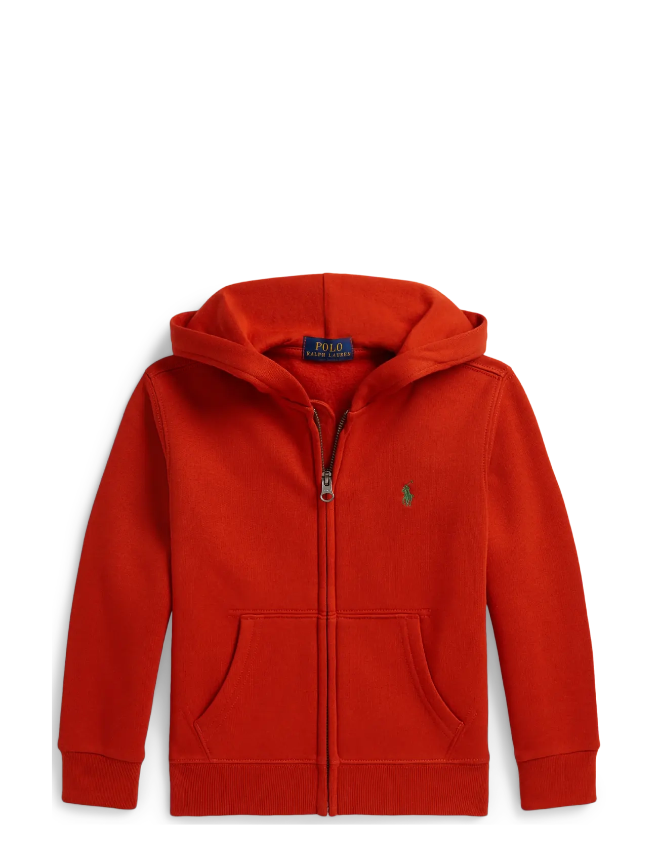 Ralph Lauren Kids Fleece Full-Zip Hoodie, 2, Orange, Sweatshirts & Hættetrøjer > Hættetrøjer, Børn