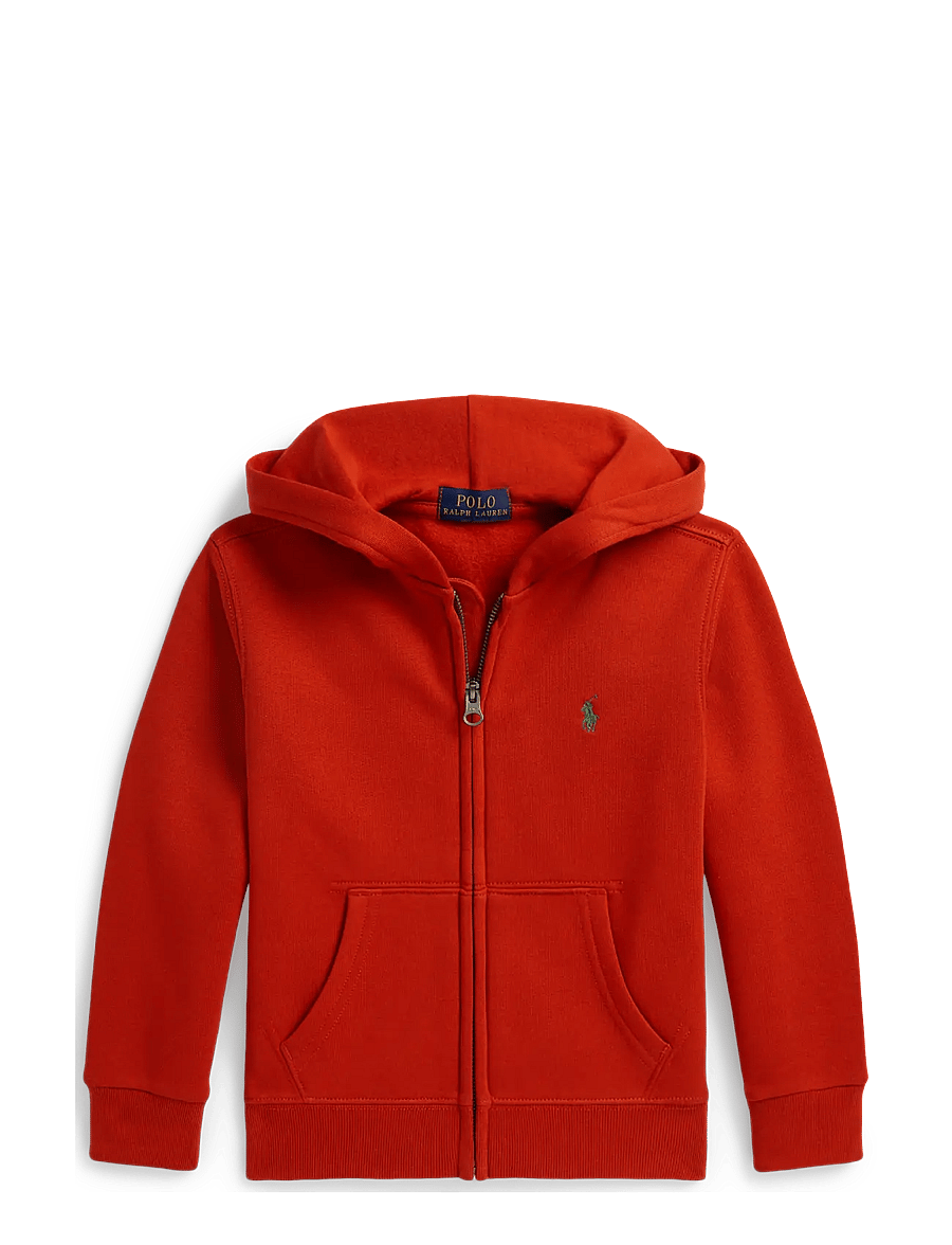 Ralph Lauren Kids - Fleece Full-Zip Hoodie - pulls à capuche - varsity orange/c5127 - 0