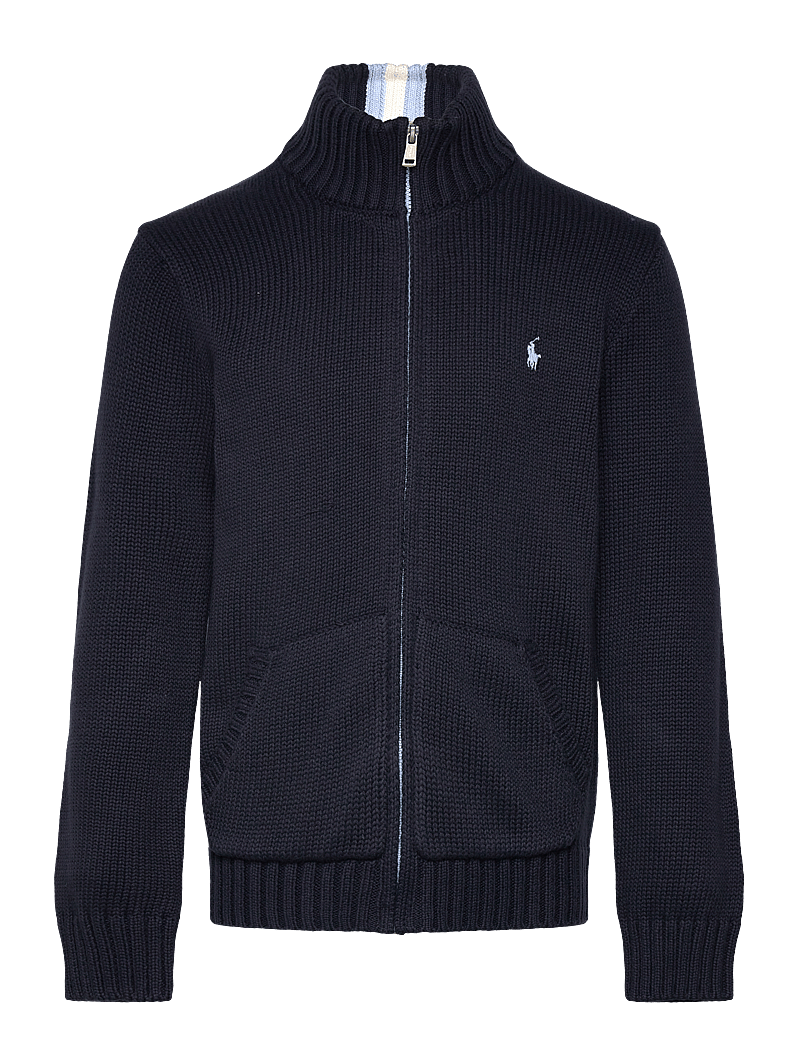 Ralph Lauren Kids - Cotton Full-Zip Sweater - cardigans - rl navy/c7279 - 0