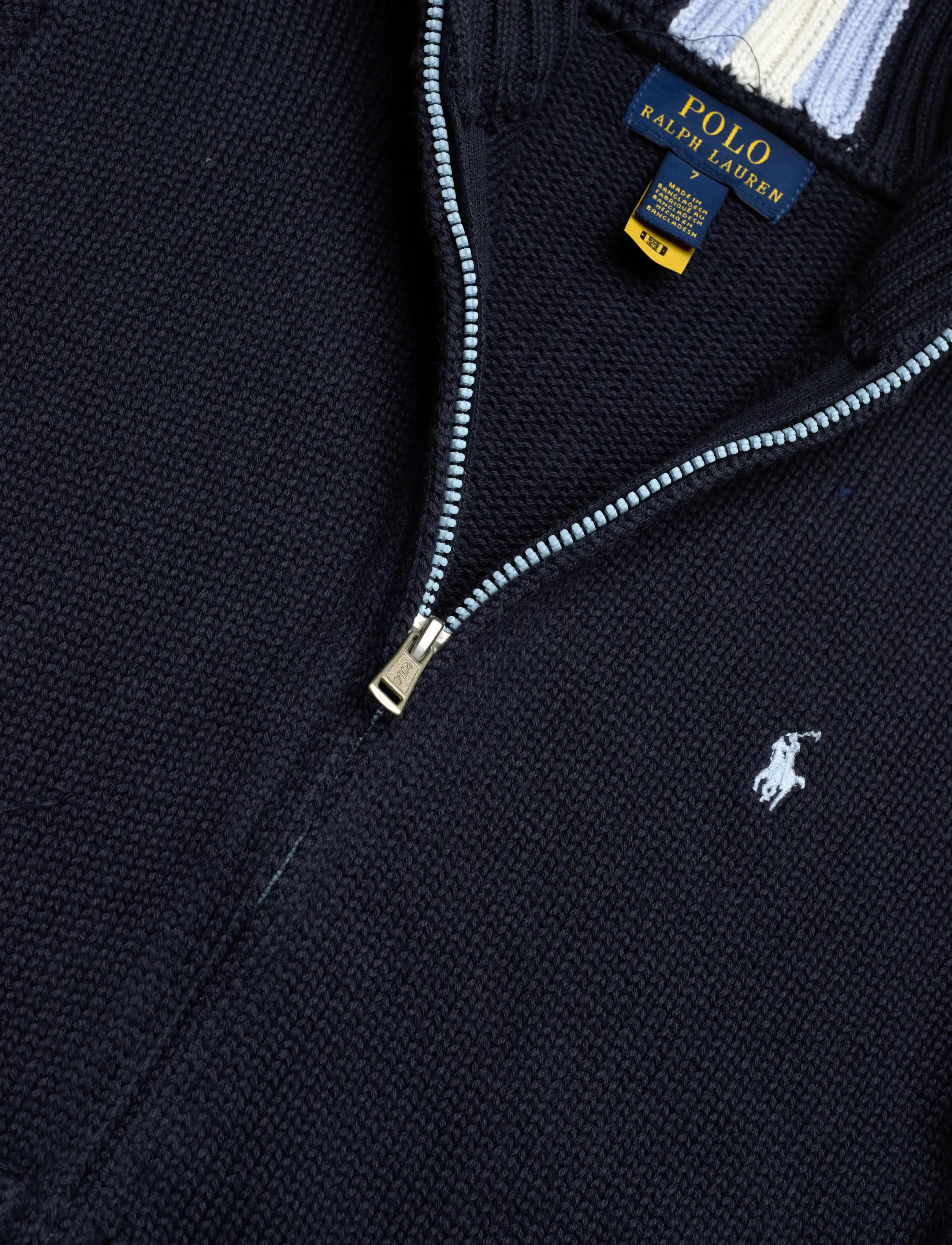 Ralph Lauren Kids - Cotton Full-Zip Sweater - rl navy/c7279 - 2
