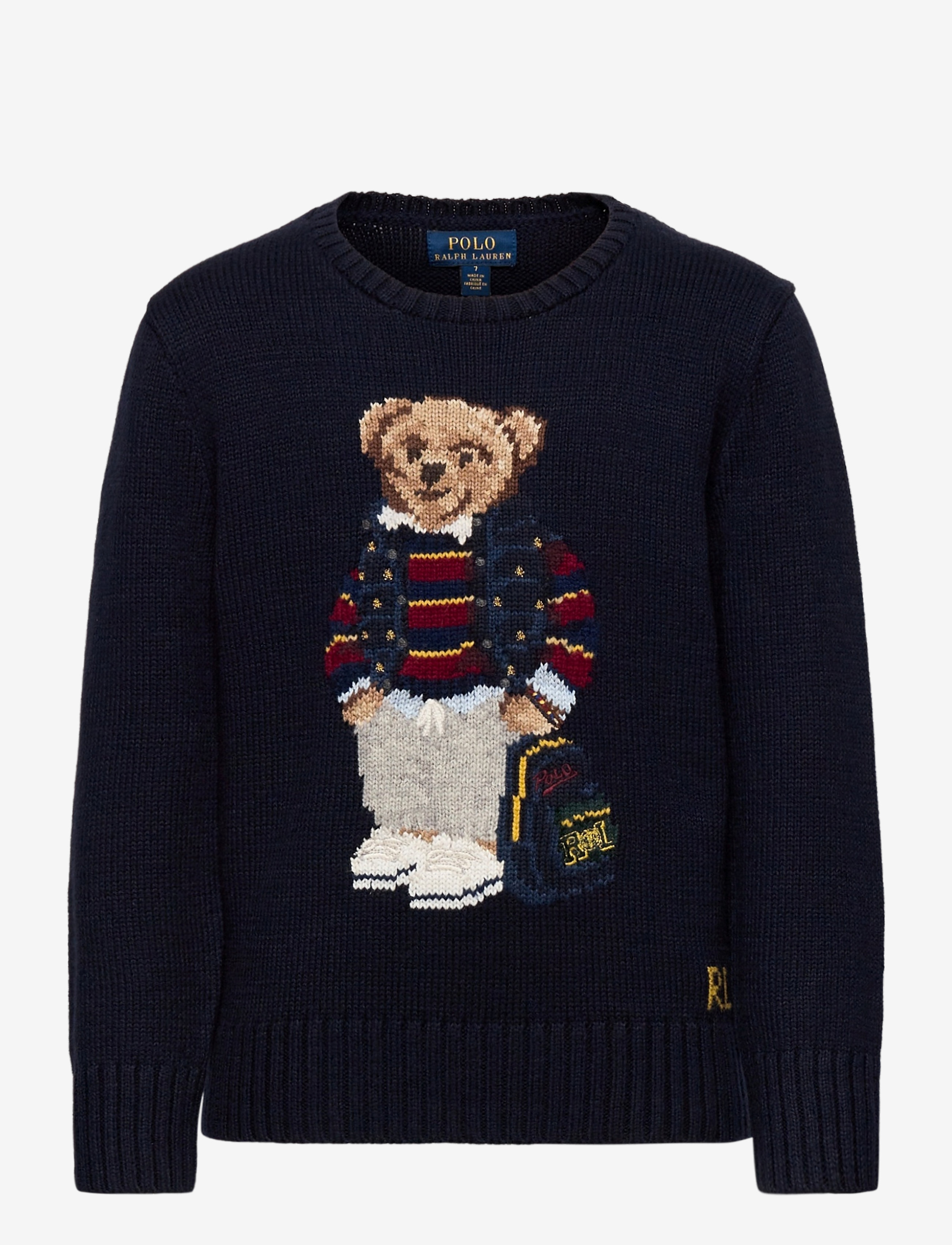 Ralph Lauren Kids - Polo Bear Cotton-Blend Sweater - rl navy - 1