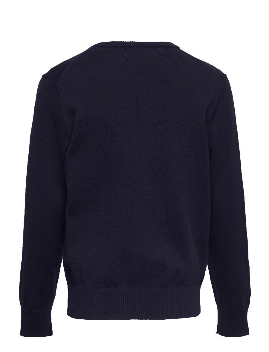 Ralph Lauren Kids - Cotton Crewneck Sweater - trøjer - rl navy/c3822 - 1