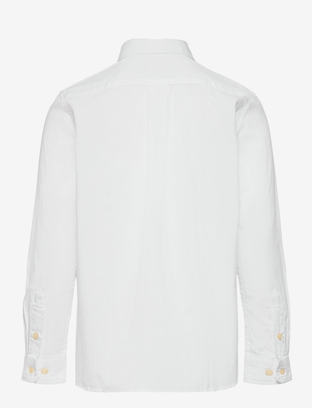 Ralph Lauren Kids - Slim Fit Cotton Oxford Shirt - krekli ar garām piedurknēm - white - 1