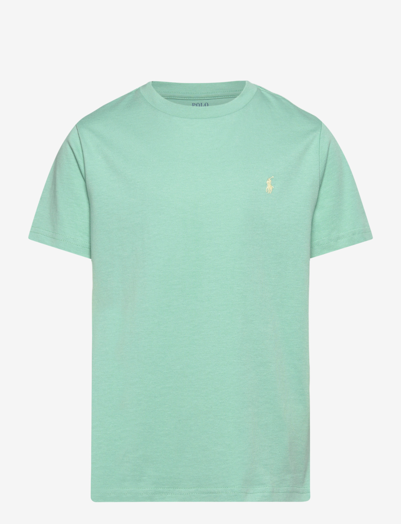 Ralph Lauren Kids - Cotton Jersey Crewneck Tee - kortærmede t-shirts - celadon/c1168 - 1