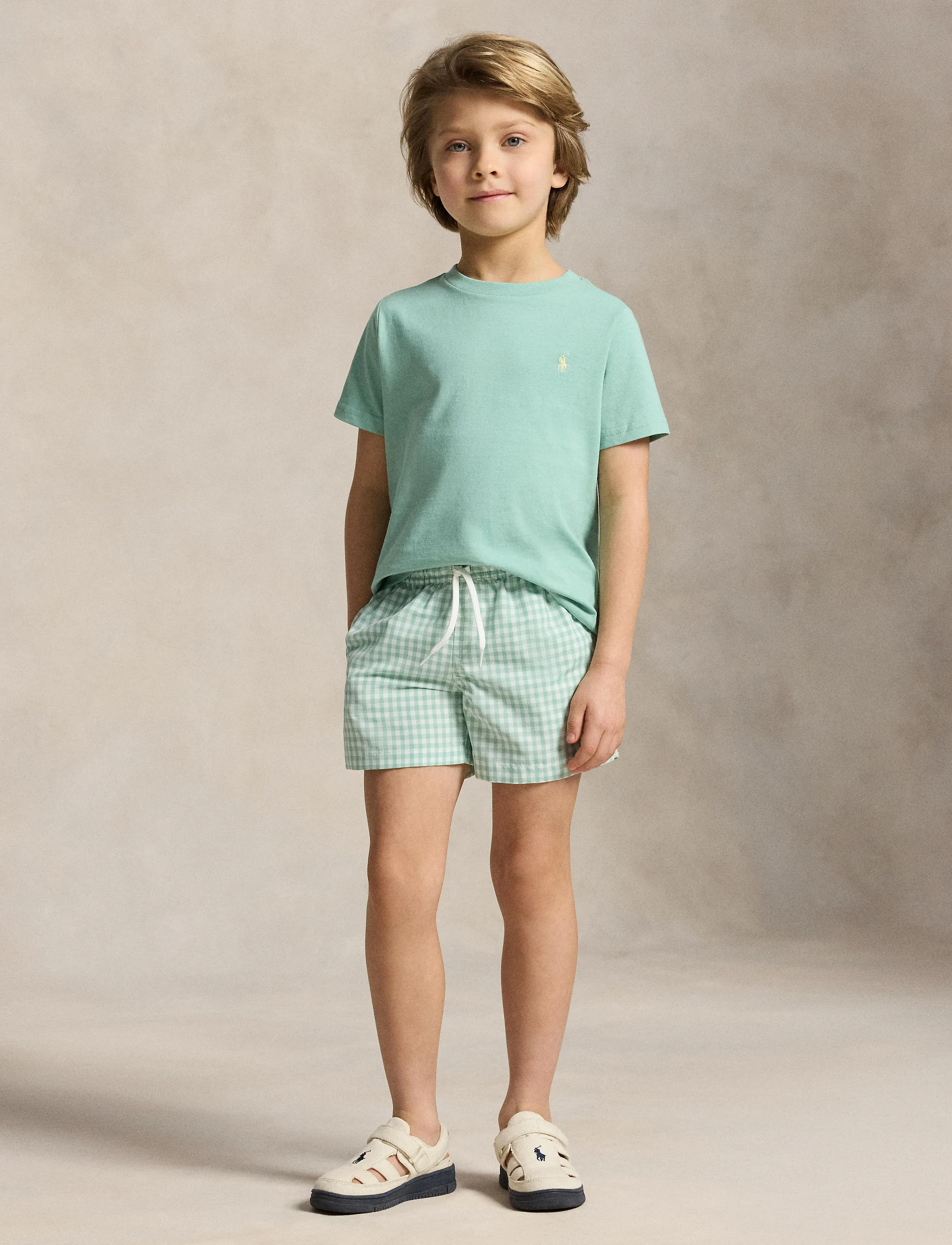 Ralph Lauren Kids Cotton Jersey Crewneck Tee - T-shirts - CELADON/C1168 / green
