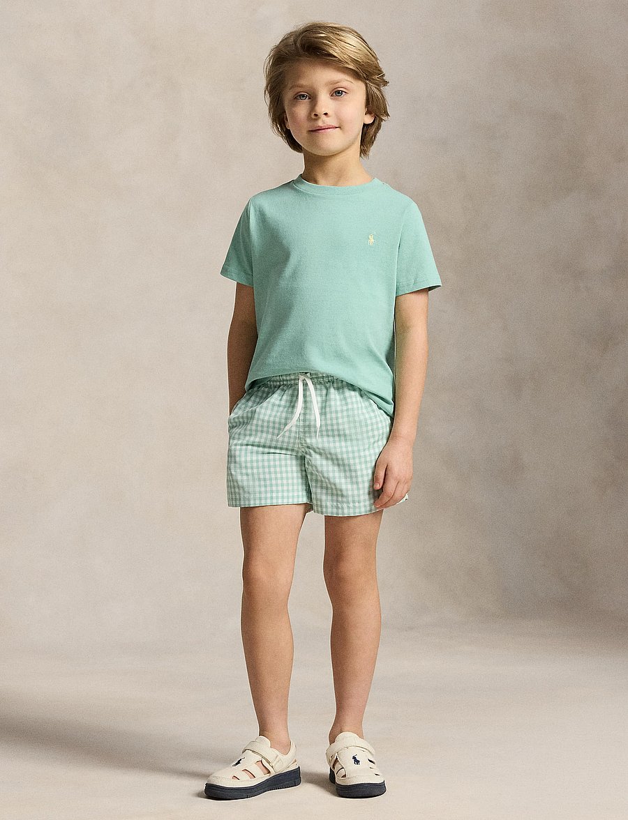 Ralph Lauren Kids - Cotton Jersey Crewneck Tee - lühikeste varrukatega t-särgid - celadon/c1168 - 0