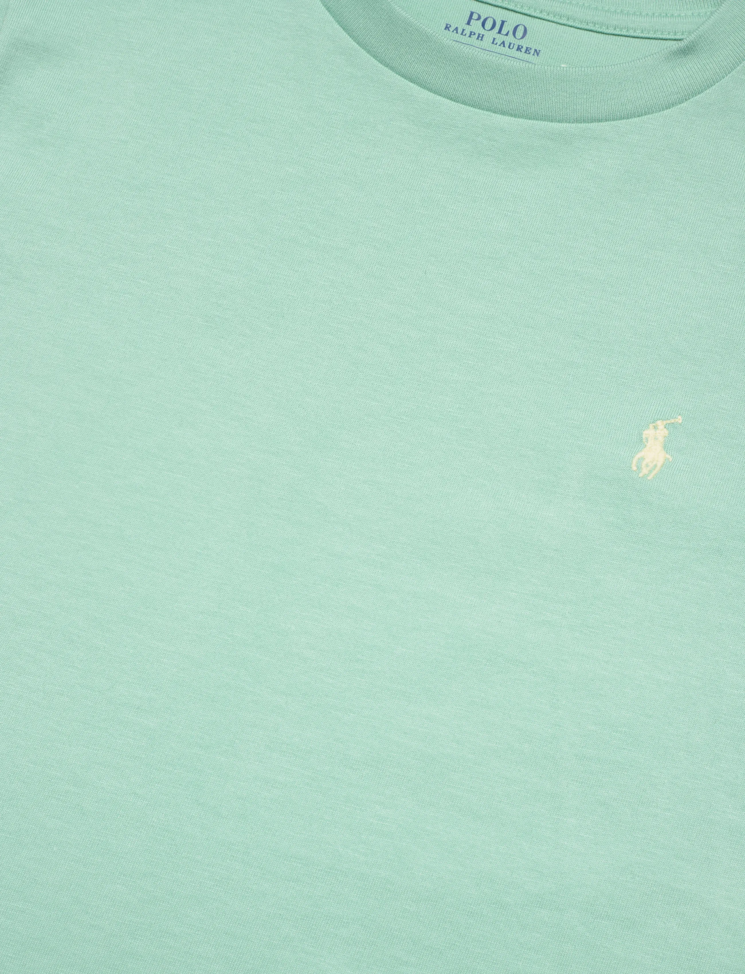 Ralph Lauren Kids - Cotton Jersey Crewneck Tee - kortærmede t-shirts - celadon/c1168 - 5