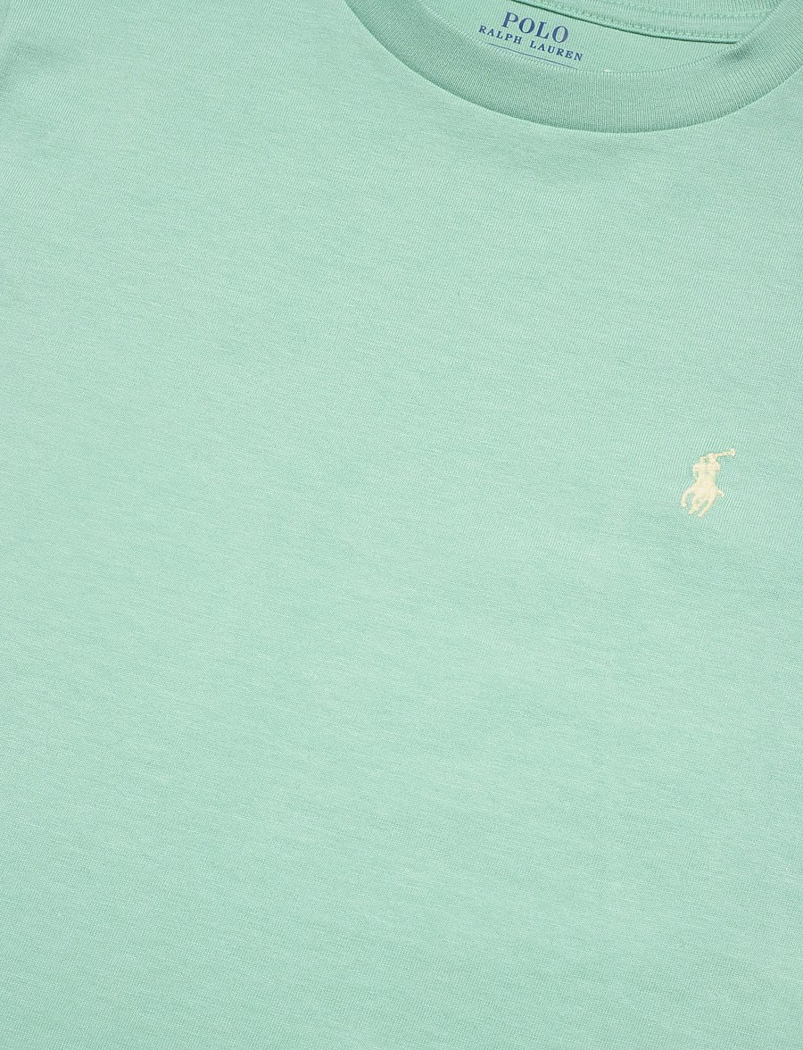 Ralph Lauren Kids - Cotton Jersey Crewneck Tee - lühikeste varrukatega t-särgid - celadon/c1168 - 5