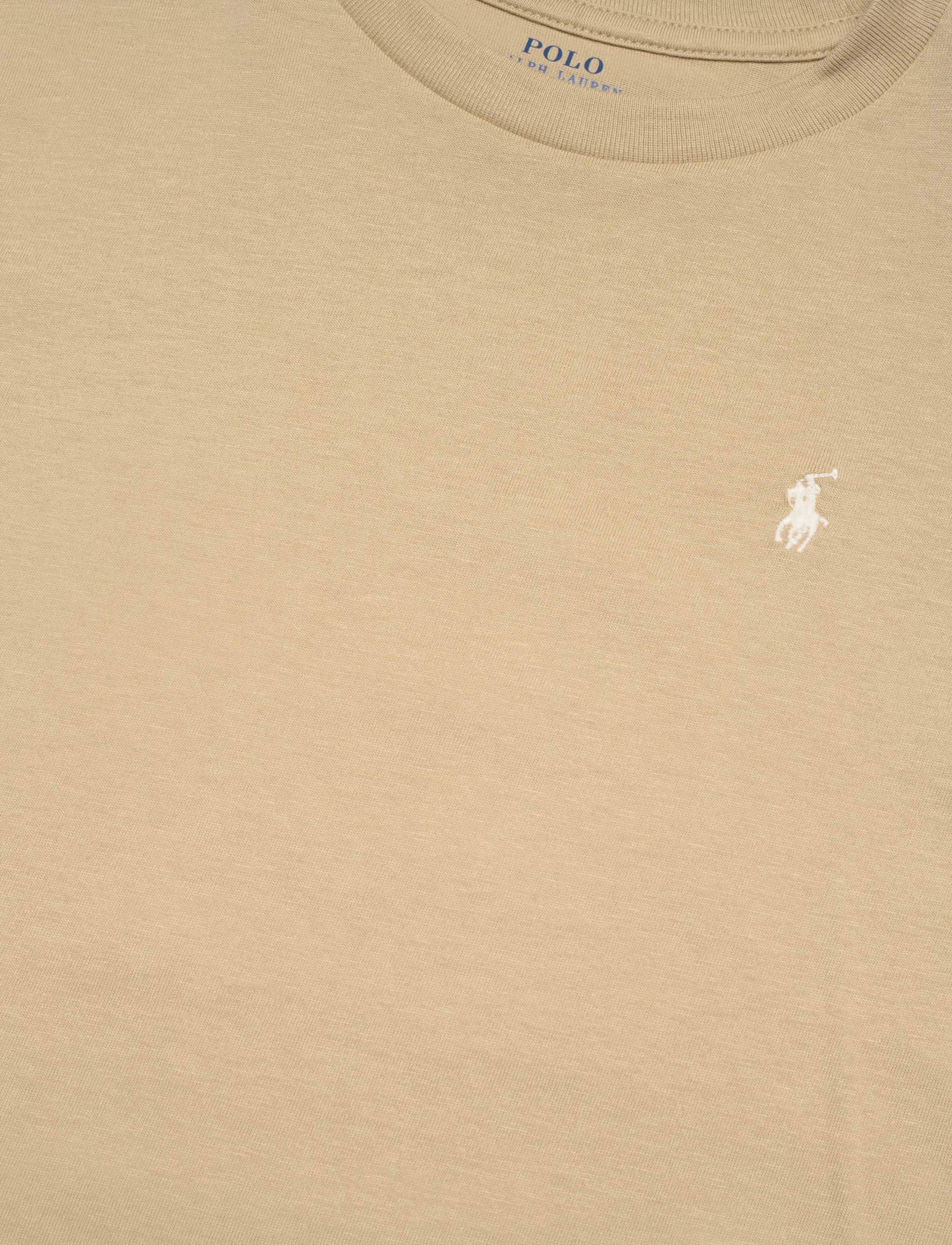 Ralph Lauren Kids - Cotton Jersey Crewneck Tee - kortærmede t-shirts - classic khaki/c81 - 2