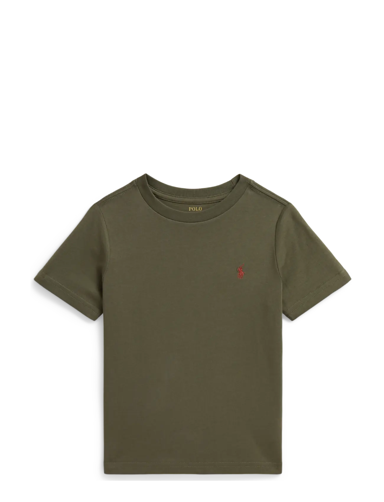Ralph Lauren Kids Cotton Jersey Crewneck Tee - Shop by size - CRUISE OLIVE/C8702 / khaki/green