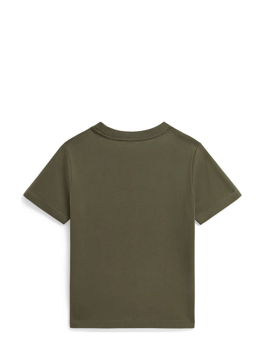 Ralph Lauren Kids - Cotton Jersey Crewneck Tee - lühikeste varrukatega t-särgid - cruise olive/c8702 - 2