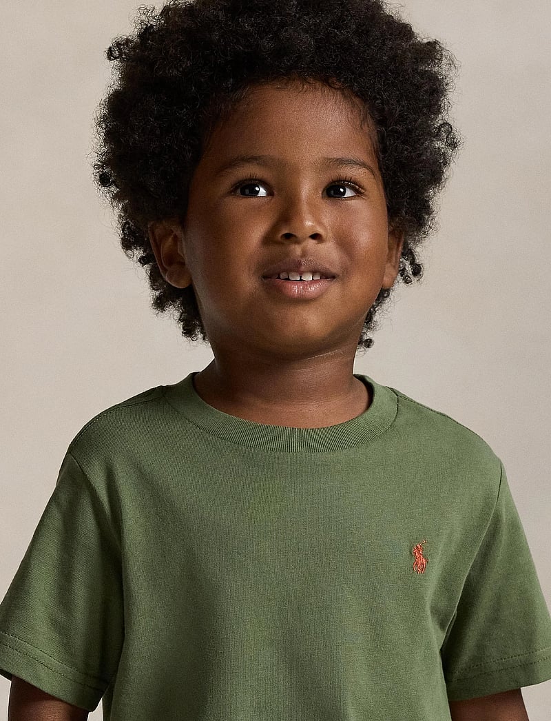 Ralph Lauren Kids - Cotton Jersey Crewneck Tee - lühikeste varrukatega t-särgid - mint olive/c8702 - 3