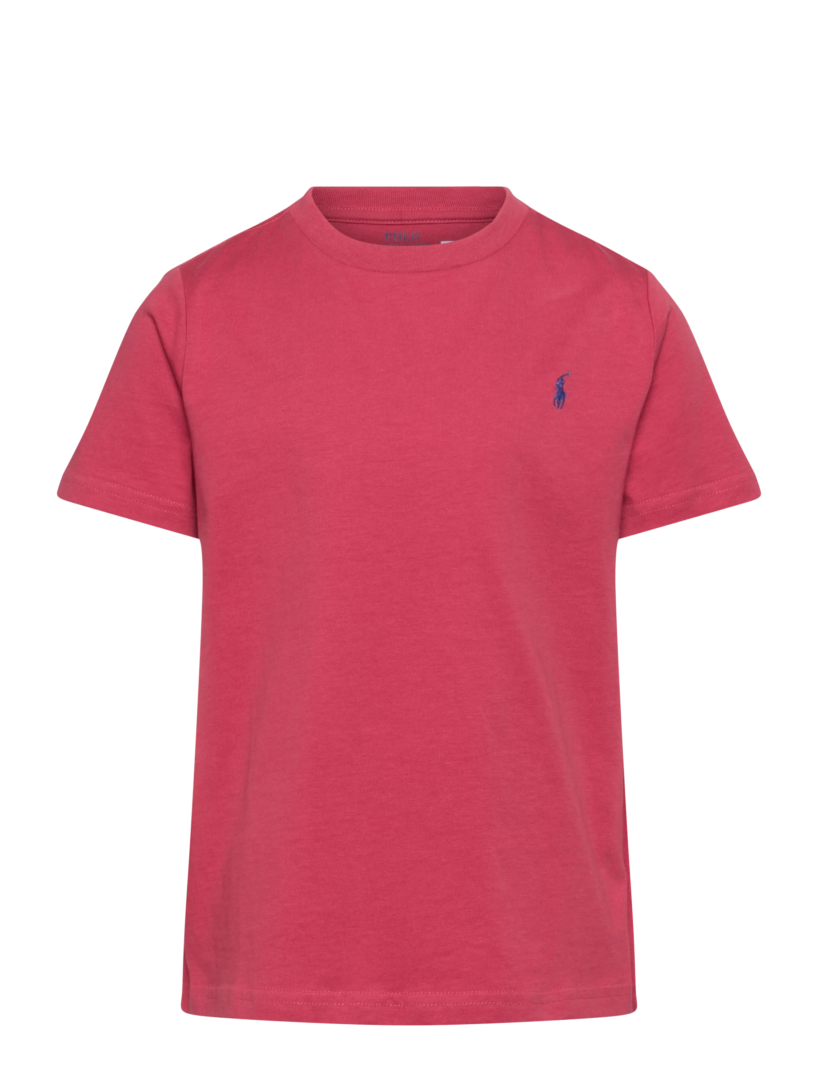 Ralph Lauren Kids Cotton Jersey Crewneck Tee - Topper & T-skjorter - NANTUCKET RED/C73 / pink/rose