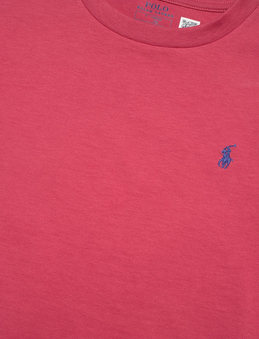 Ralph Lauren Kids - Cotton Jersey Crewneck Tee - kurzärmelige - nantucket red/c73 - 2