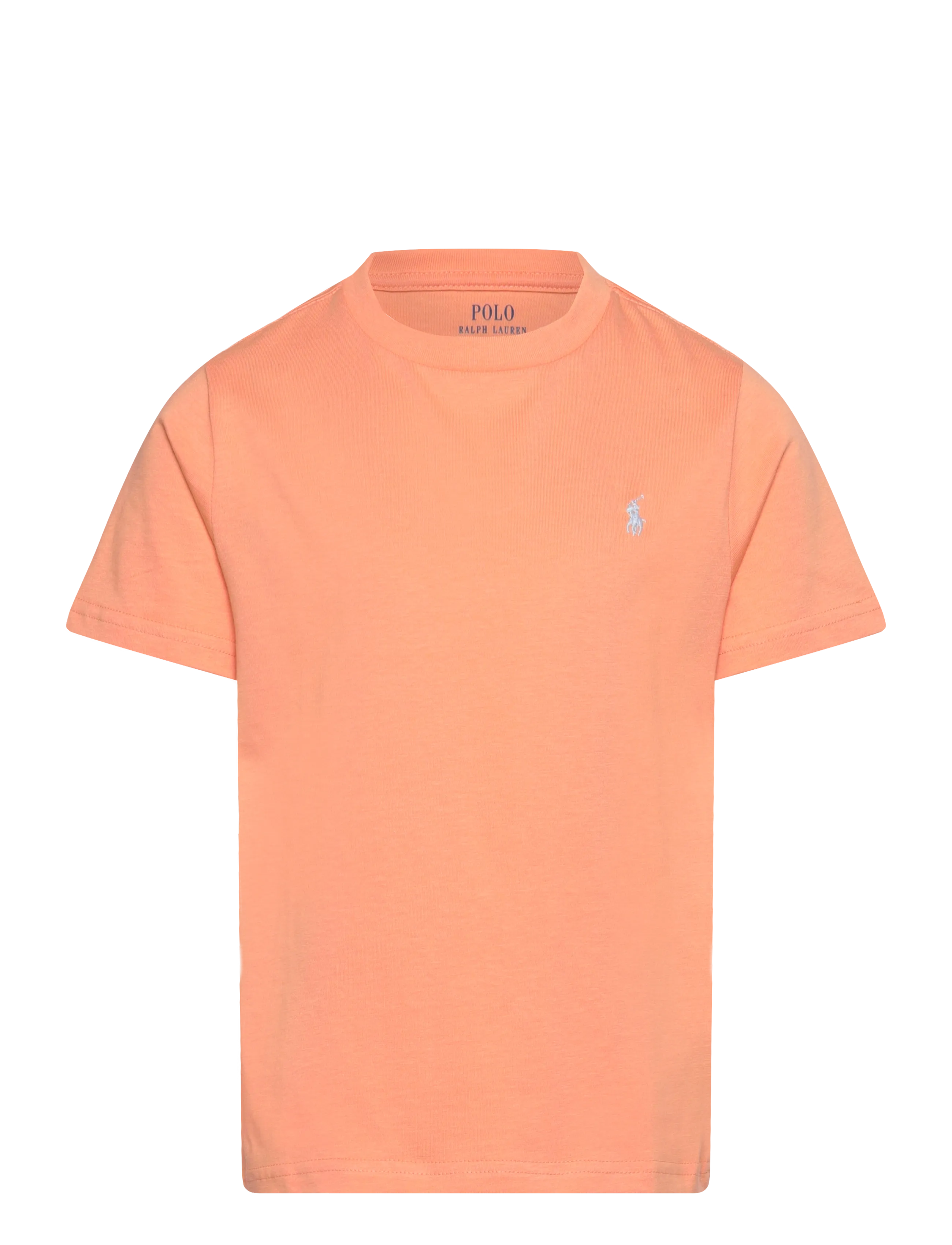 Ralph Lauren Kids Cotton Jersey Crewneck Tee - T-shirts à manches courtes - POPPY/C7279 / coral