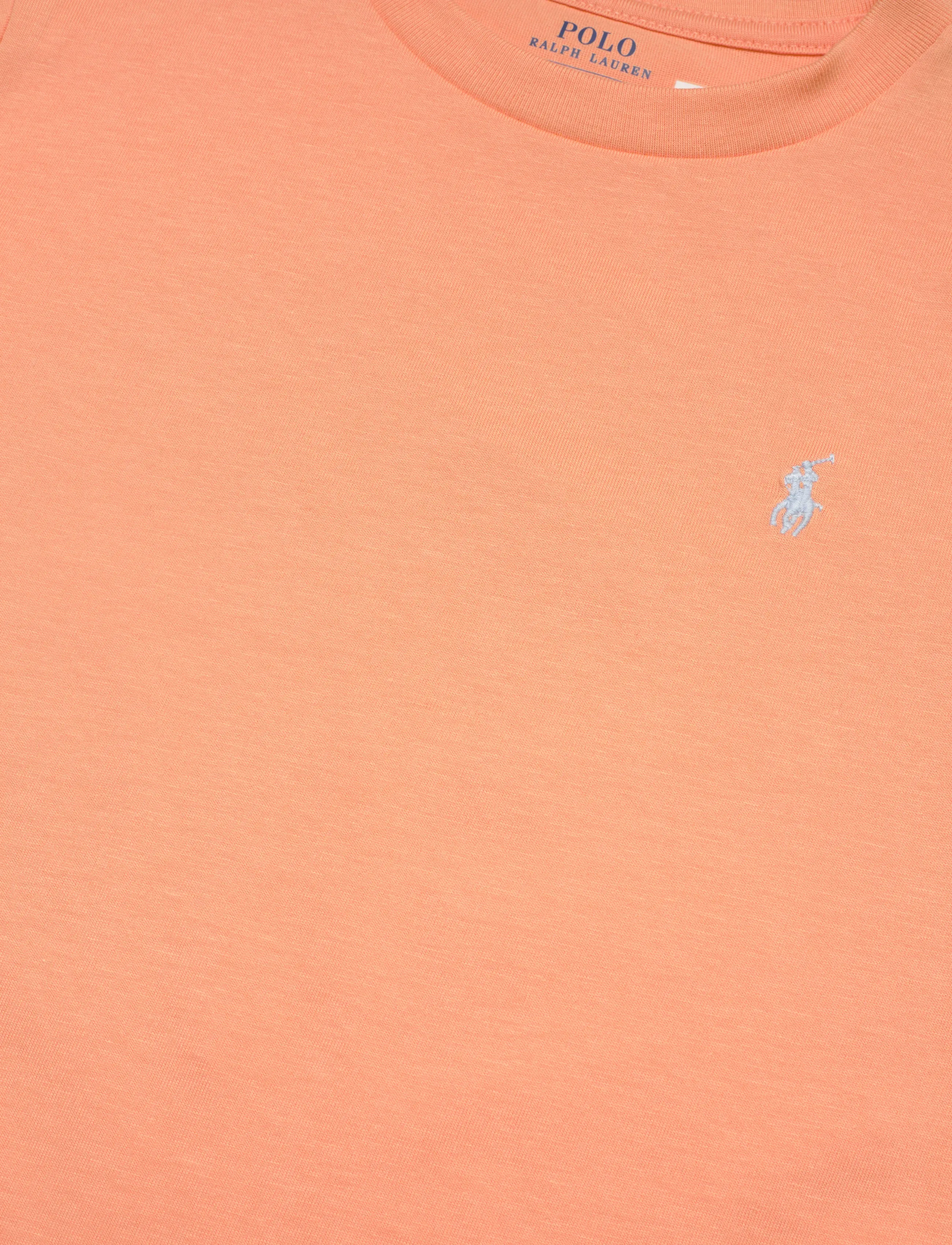 Ralph Lauren Kids - Cotton Jersey Crewneck Tee - kortærmede t-shirts - poppy/c7279 - 2