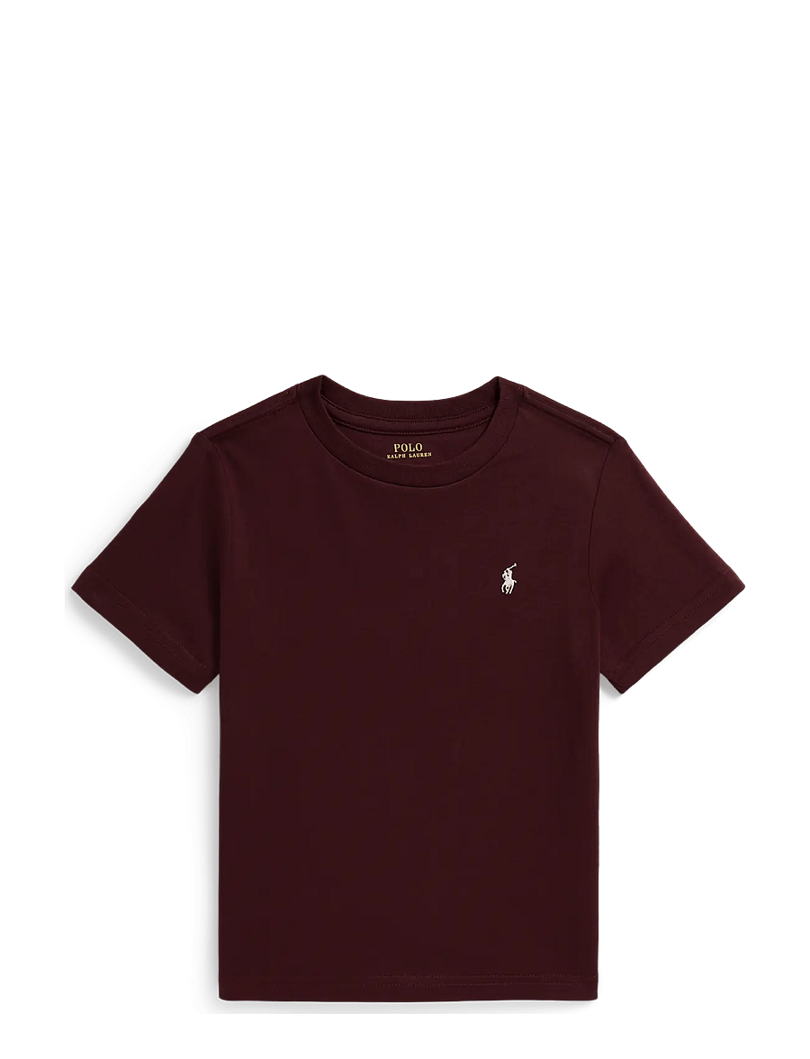 Ralph Lauren Kids - 26/1 JERSEY-SS CN-TP-TSH - lühikeste varrukatega t-särgid - rich ruby/c8154 - 0