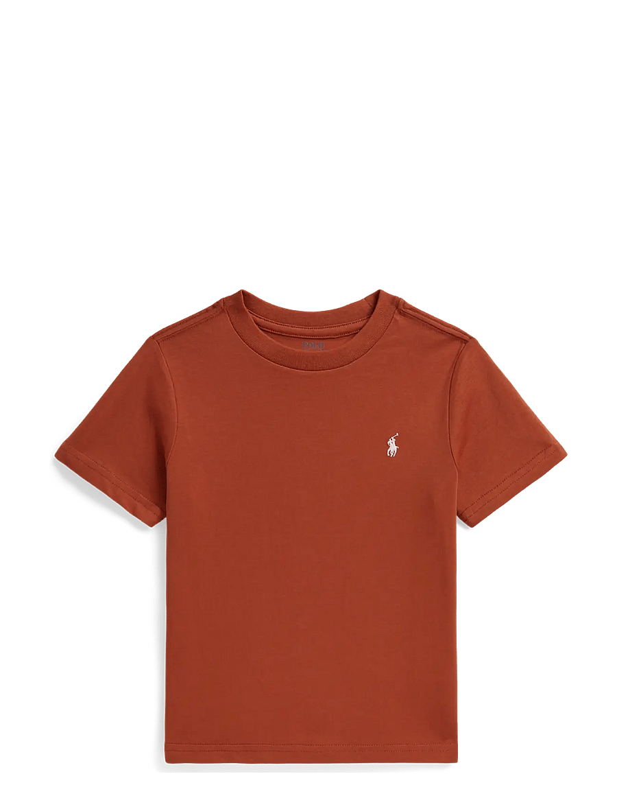 Ralph Lauren Kids - 26/1 JERSEY-SS CN-TP-TSH - kortærmede t-shirts - varsity orange/c5127 - 0