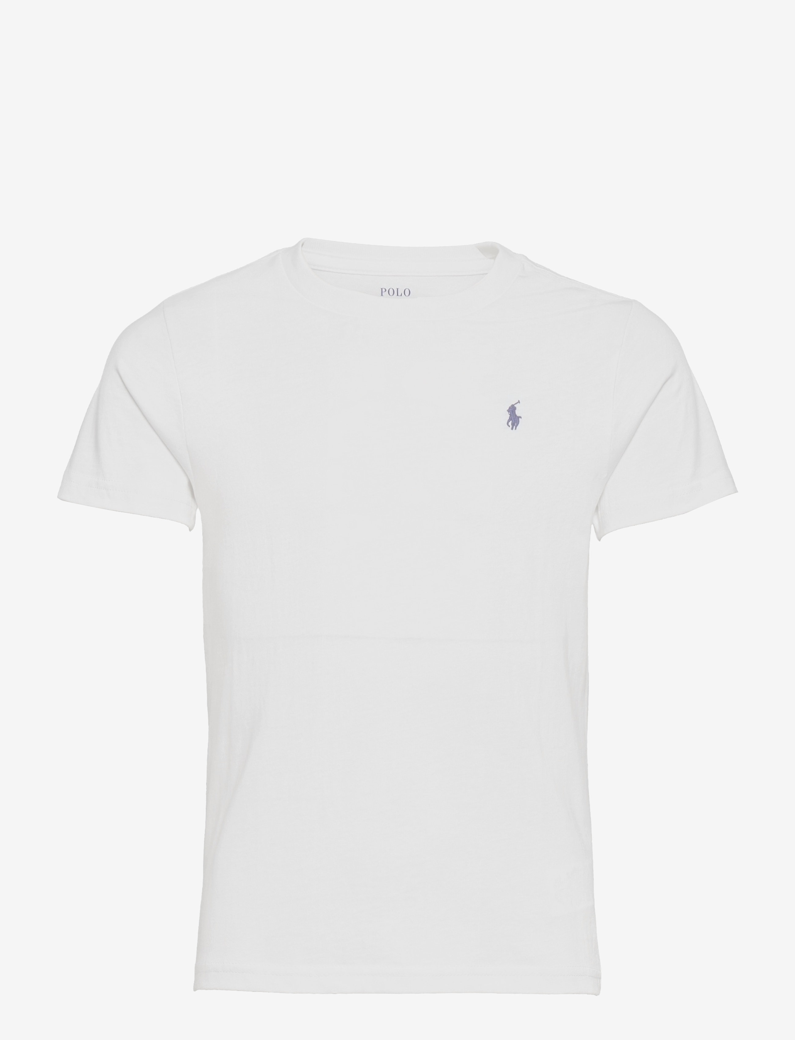 Ralph Lauren Kids Cotton Jersey Crewneck Tee, 109-116, T-shirts, Weiß - Short-sleeved, Kinder