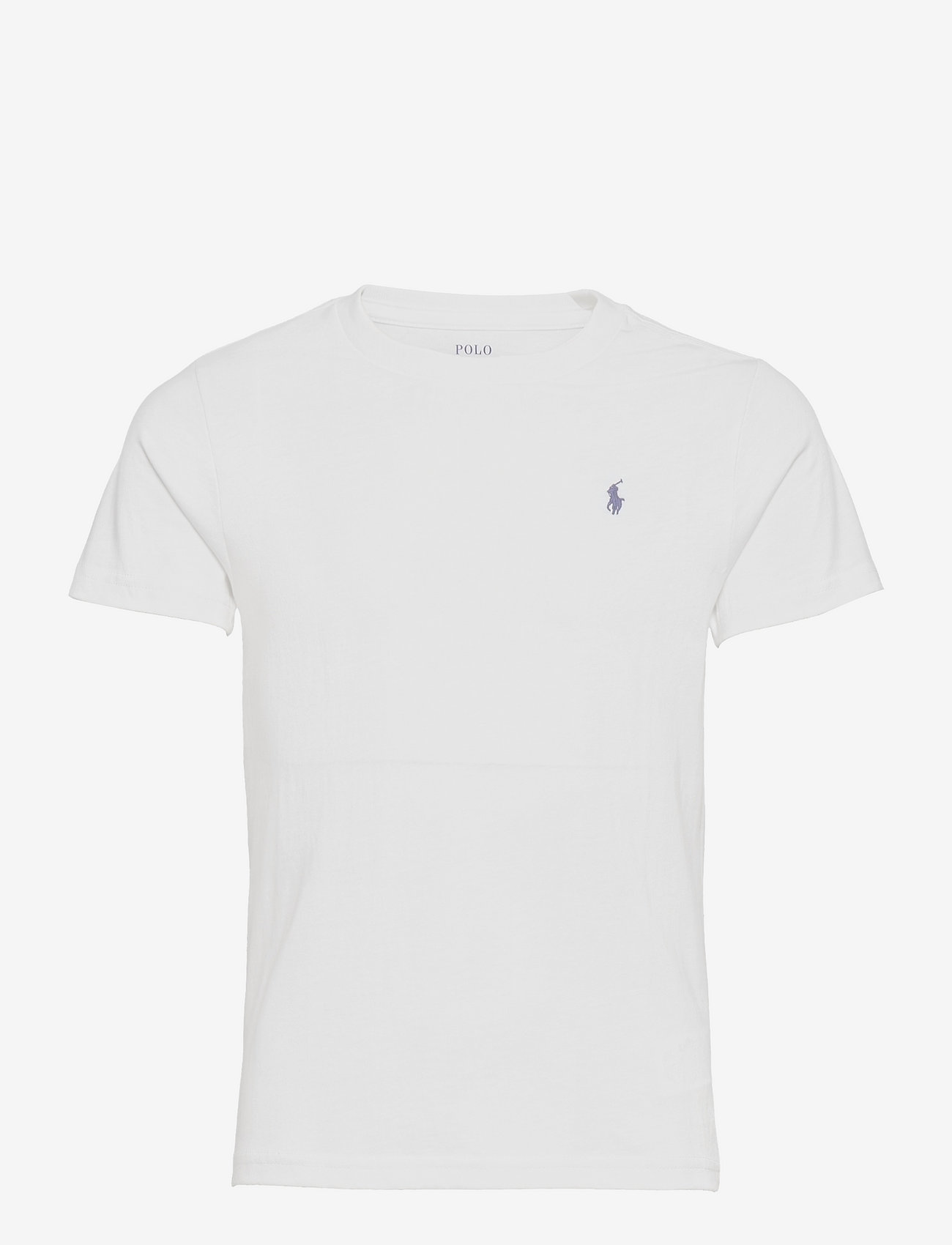 Ralph Lauren Kids - Cotton Jersey Crewneck Tee - kortärmade t-shirts - white - 0