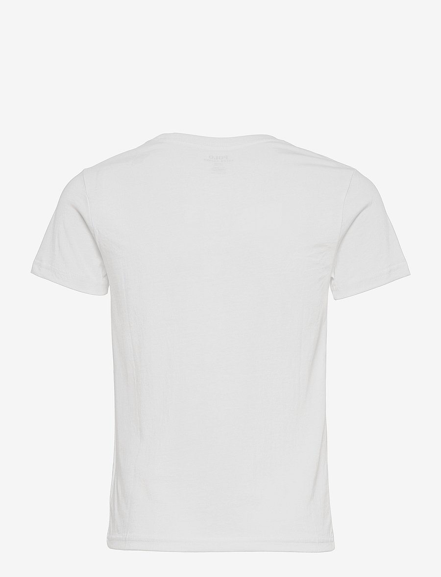 Ralph Lauren Kids - Cotton Jersey Crewneck Tee - kortærmede t-shirts - white - 1