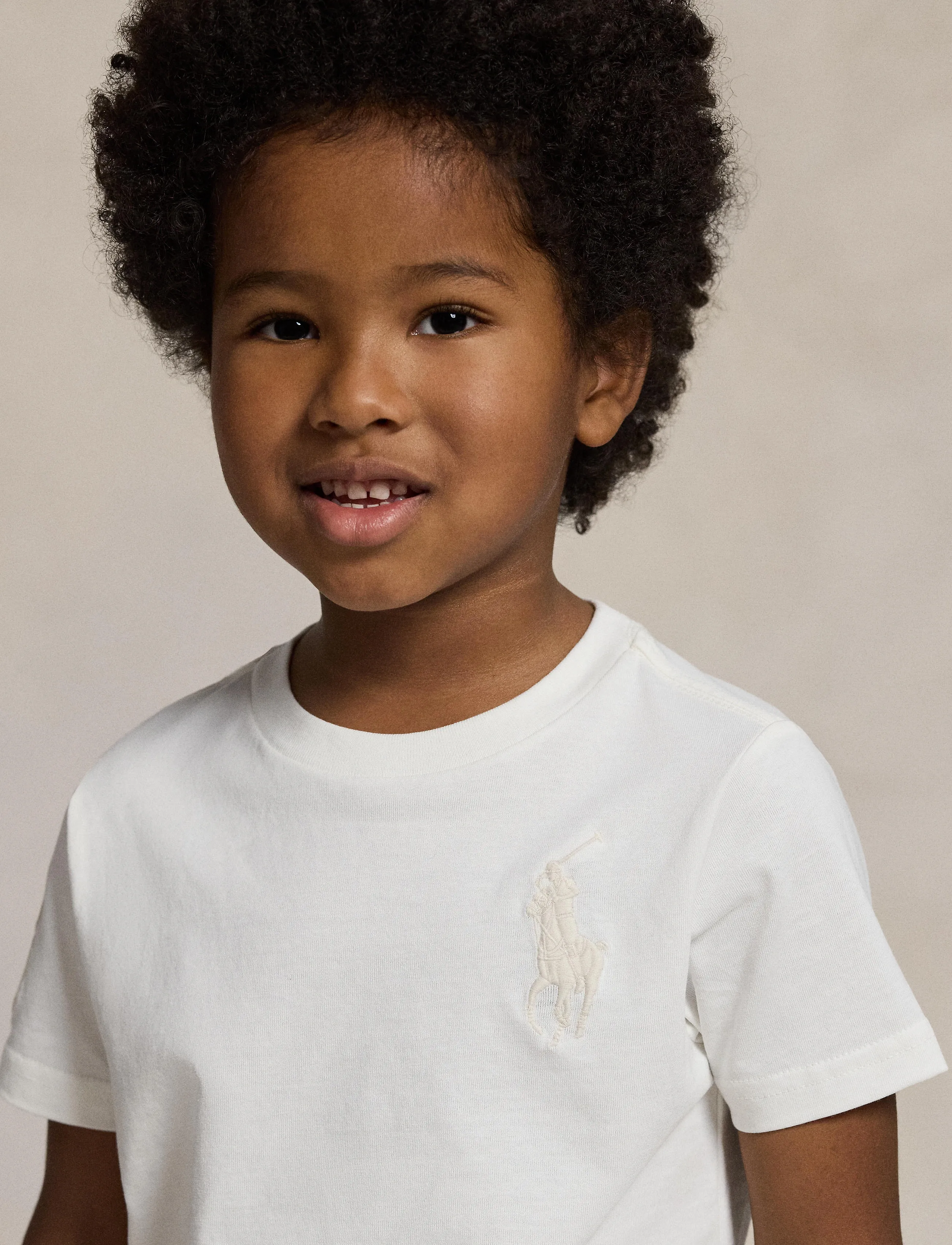 Ralph Lauren Kids - 26/1 JERSEY-SS CN-TP-TSH - kortærmede t-shirts - deckwash white/c8 - 4