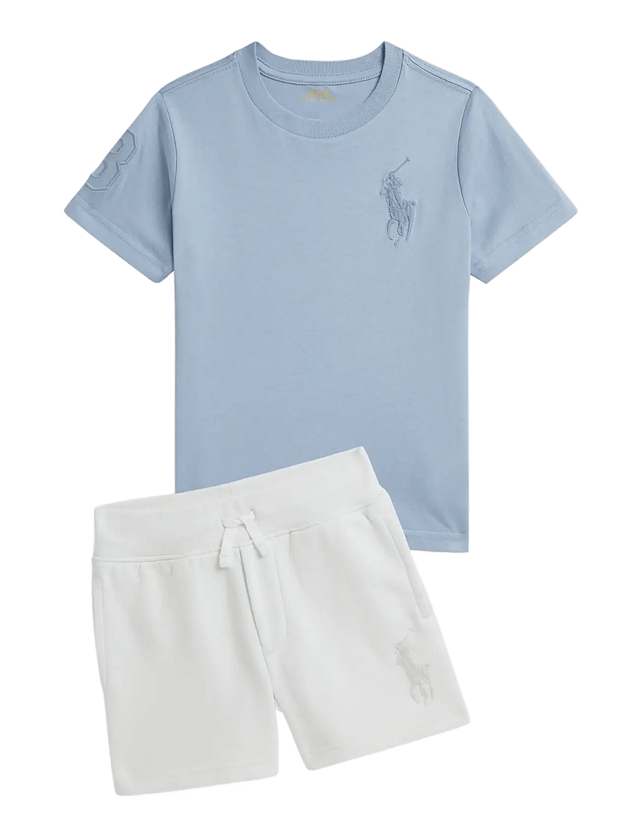 Ralph Lauren Kids - 26/1 JERSEY-SS CN-TP-TSH - kortærmede t-shirts - estate blue/c9849 - 2