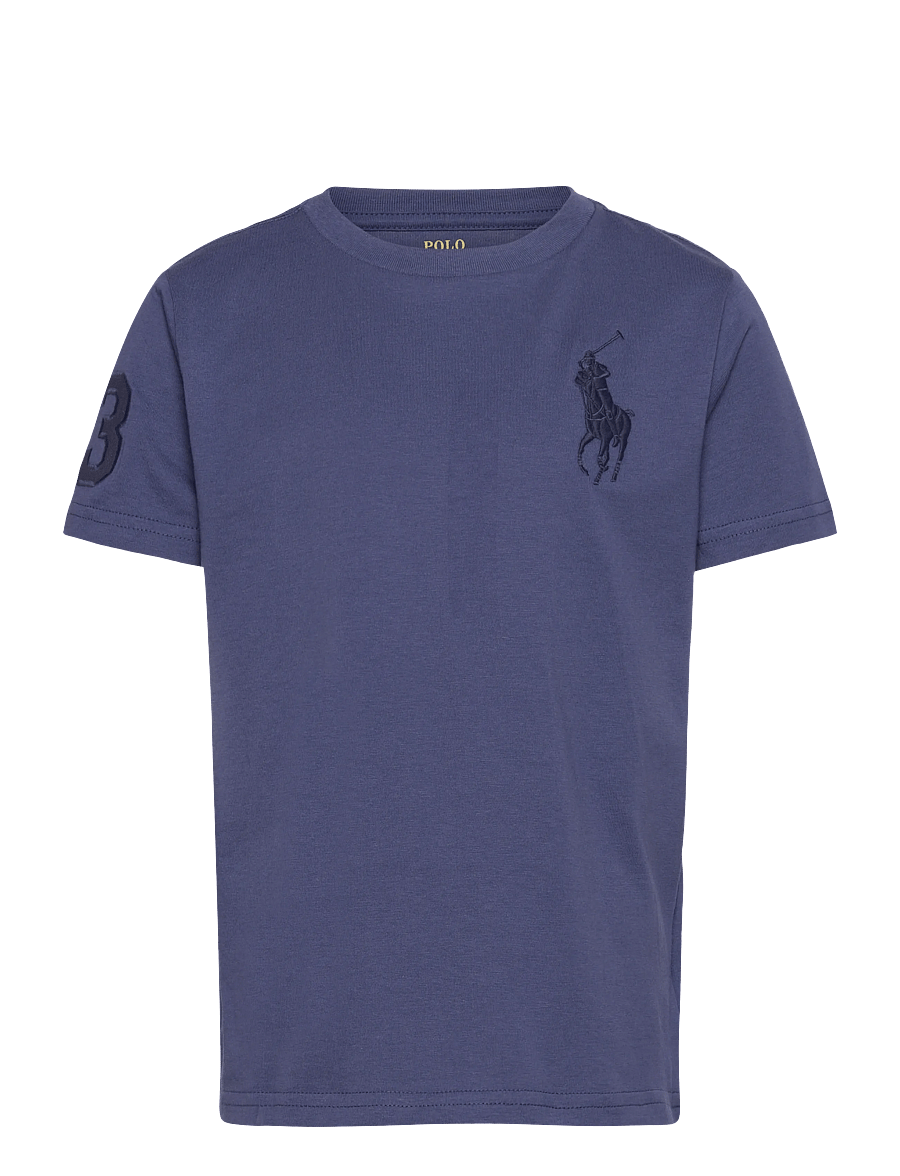 Ralph Lauren Kids - 26/1 JERSEY-SS CN-TP-TSH - kortærmede t-shirts - light navy/c5935 - 0