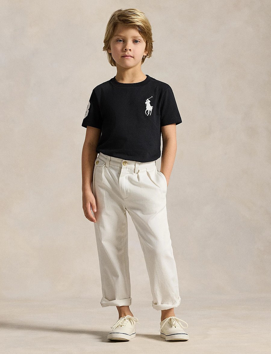 Ralph Lauren Kids - 26/1 JERSEY-SS CN-TP-TSH - kortärmade t-shirts - polo black/c1730 - 4